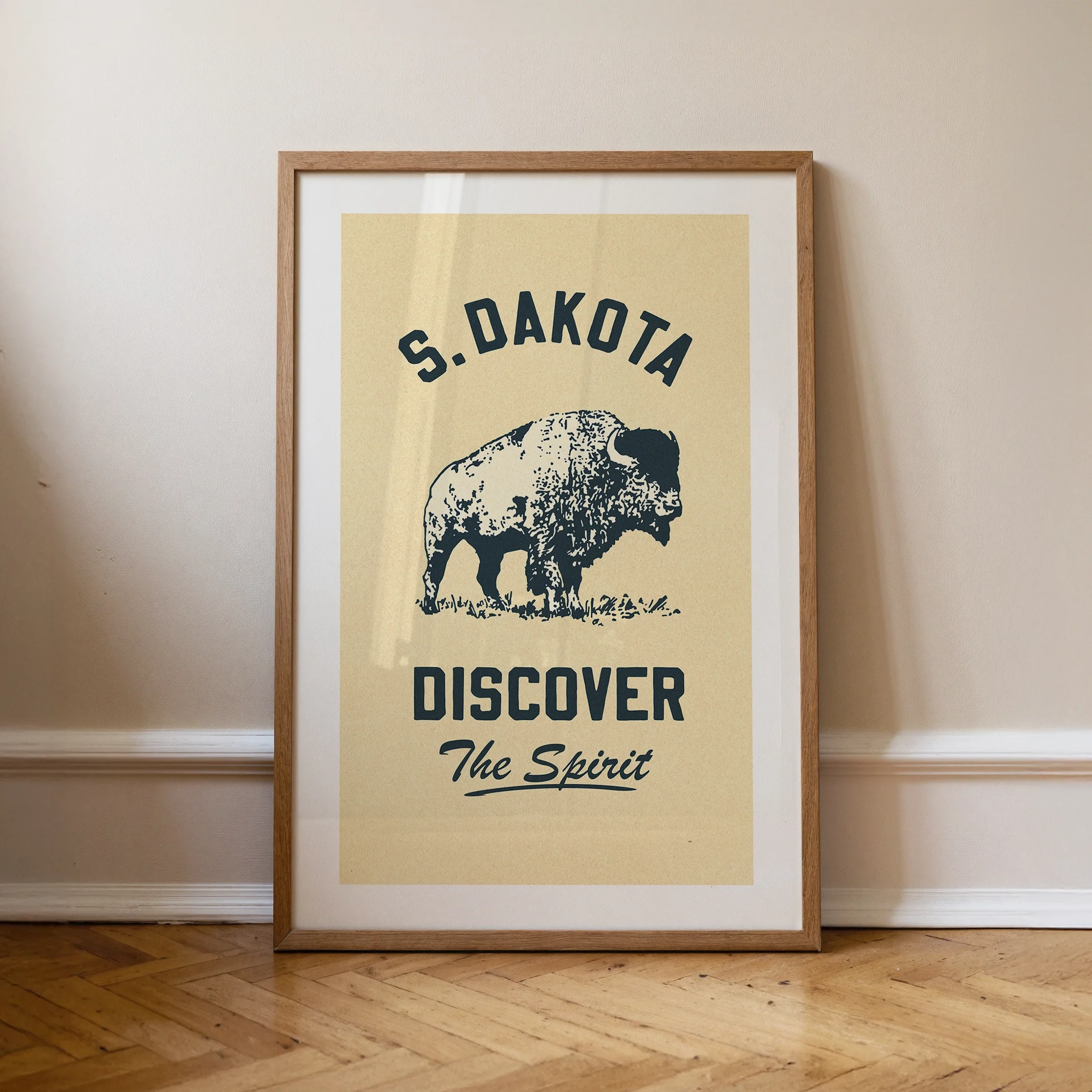 South Dakota Spirit Print - Retro State Travel Poster