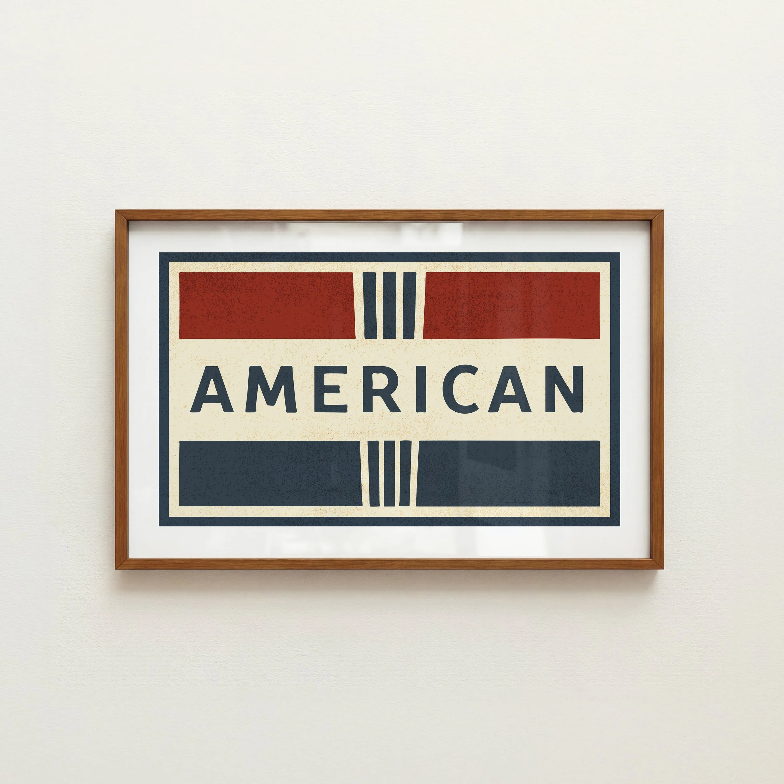 American Garage Print - Retro Americana Poster