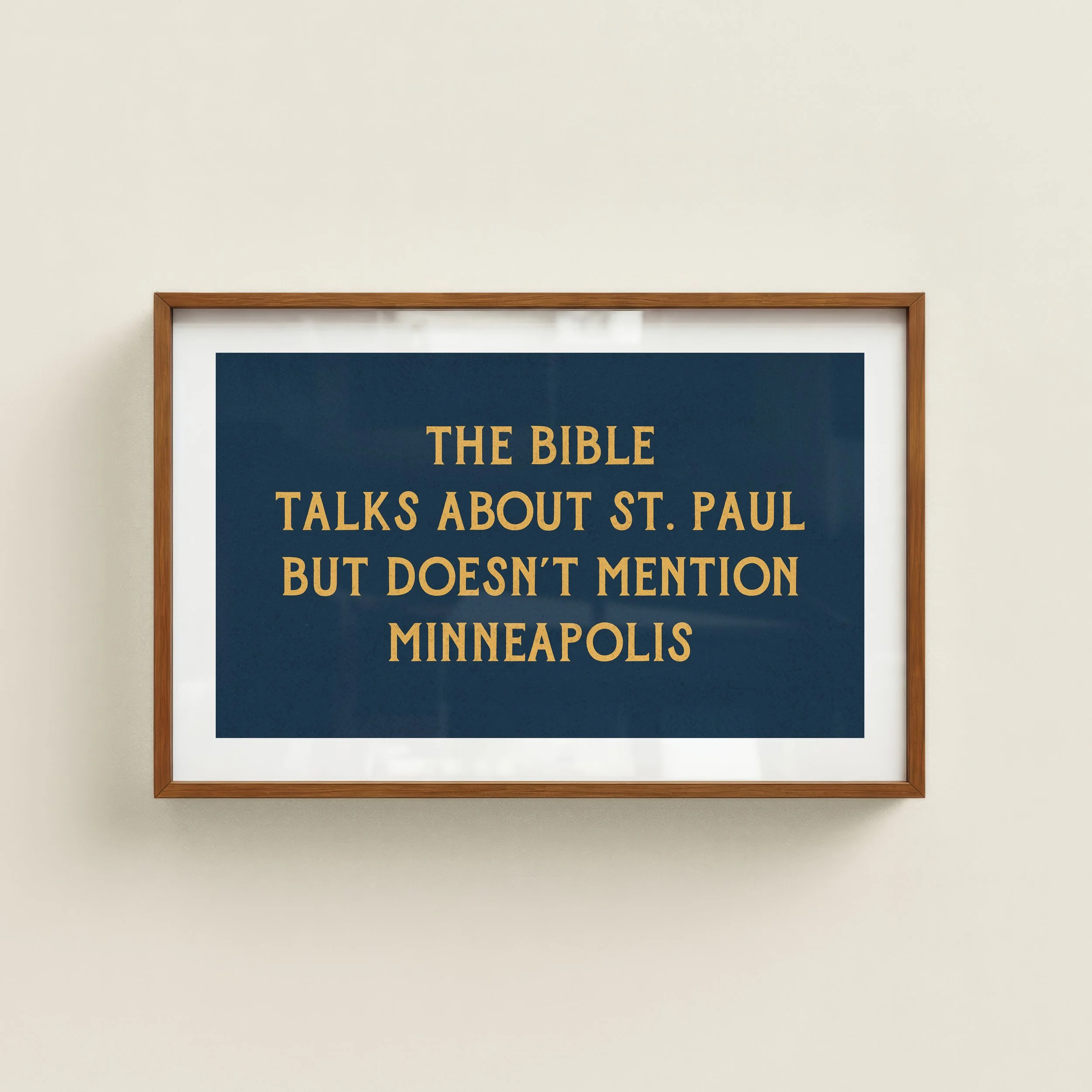 Minnesota Quote Print - Retro State Travel Poster
