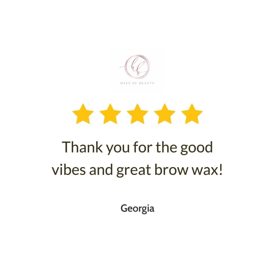 Good vibes are kind of our love language at Haus of Beauty in Waverley, so thank you for the sweet words about your great brow wax! Our experienced lash and brow artists take their time, so your shape looks clean, balanced, and easy to maintain at ho