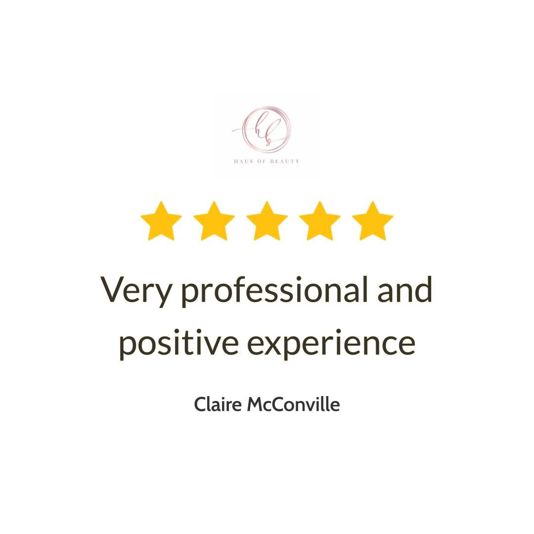 Nothing makes our day like hearing &ldquo;Very professional and positive experience.&rdquo; Thank you for trusting our women-owned team at Haus of Beauty in Waverley, loved by clients across Bondi and Randwick, with a 4.9-star rating for a reason. If