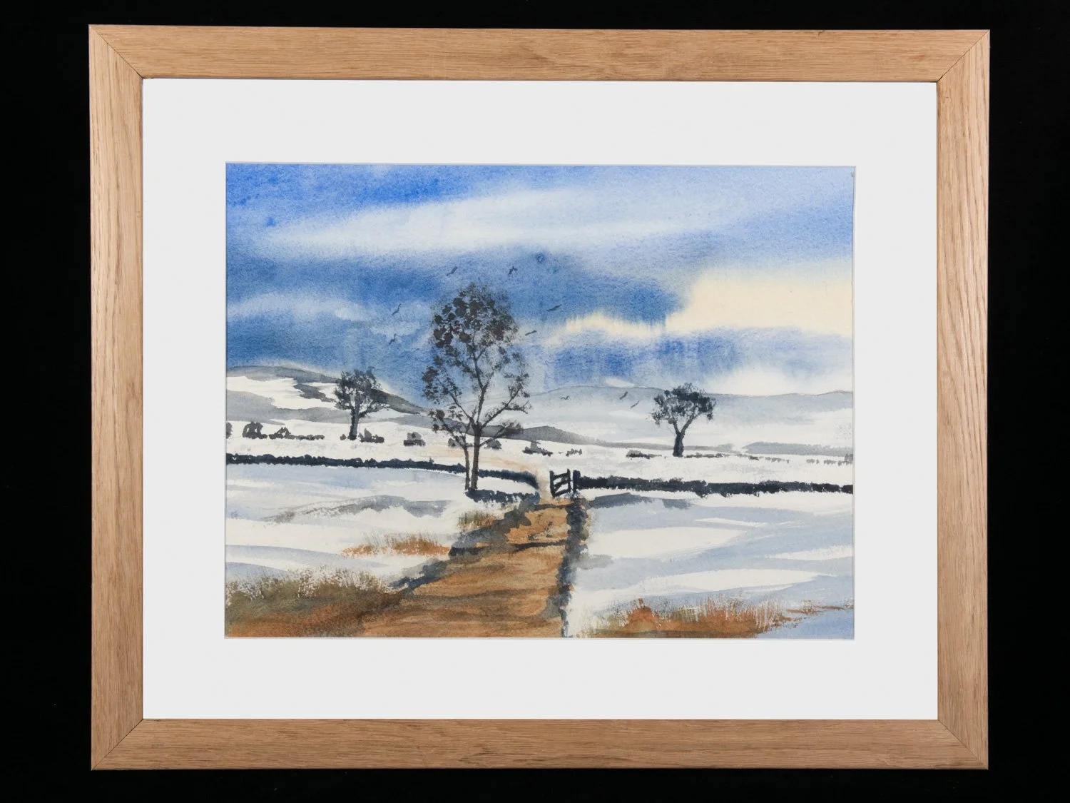 Original Water Colour Solid Oak frame Approx 60*50cms £180