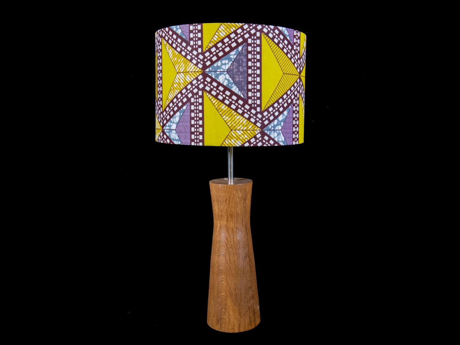 Oak Lamp Approx 36cms  £60
Lampshade Approx 20*30 cms £40
SOLD