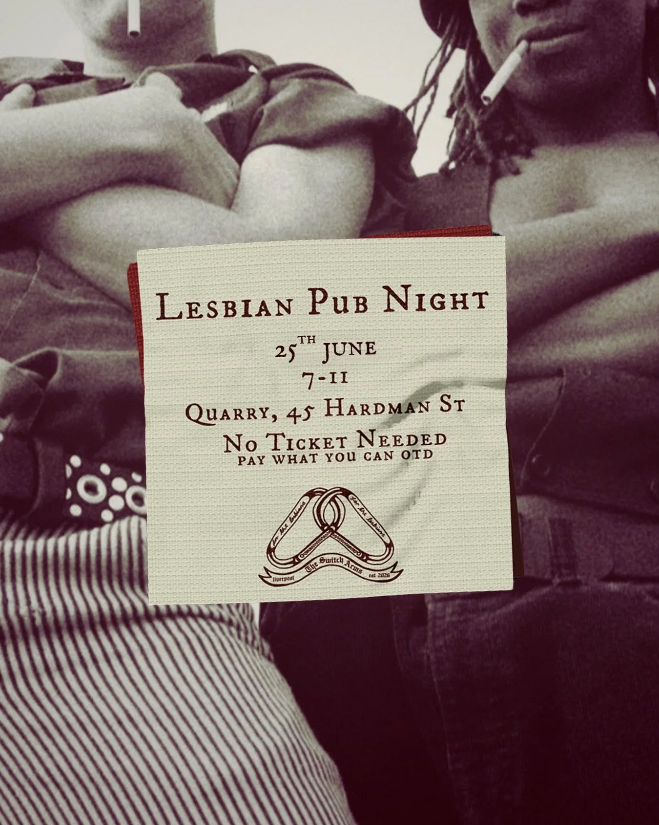 this month&rsquo;s switch arms session just dropped and we&rsquo;re back to our usual programming after last month&rsquo;s quiz night chaos&hellip;

THURS 25TH JUNE | 7-11PM
QUARRY, 45 HARDMAN ST. LIVERPOOL

no ticket needed, just pay what you can on