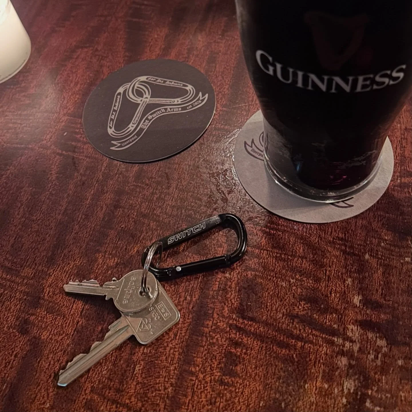 big gay news, we&rsquo;re bringing back the OG switch carabiners.

limited batch of black and silver ones available at this Saturday&rsquo;s pub takeover (Guinness not included) x