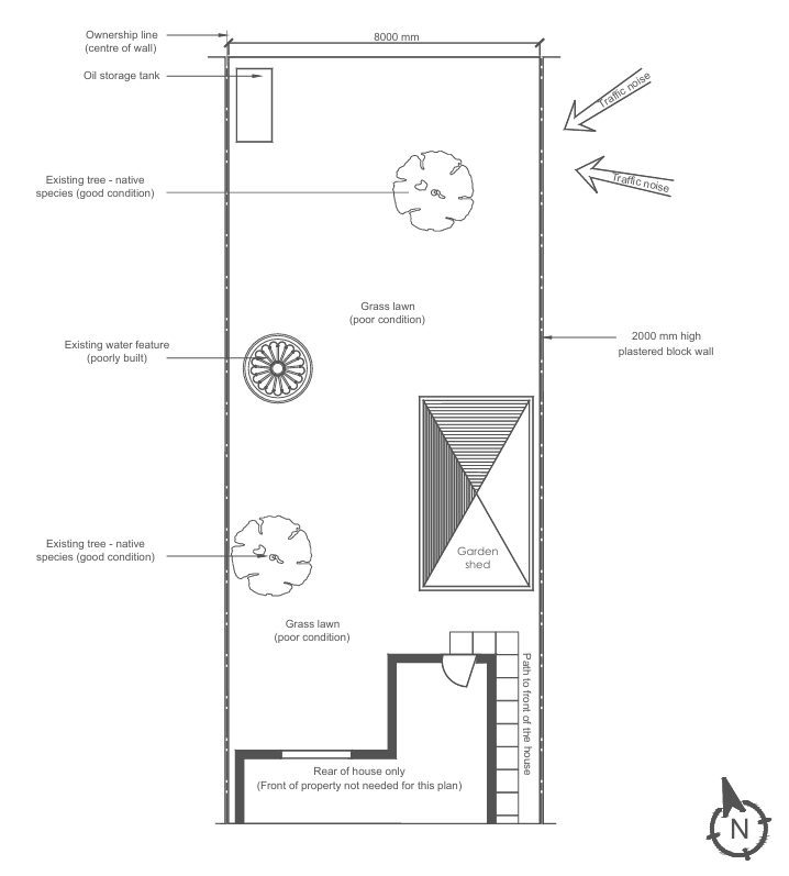 2D Base Plan - 'Before'.