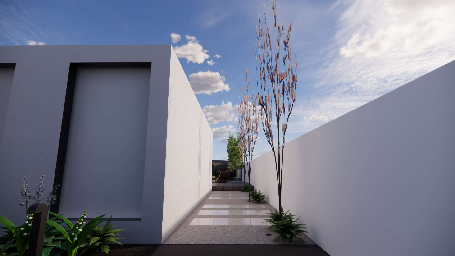 3D Concept - Right hand side of property.