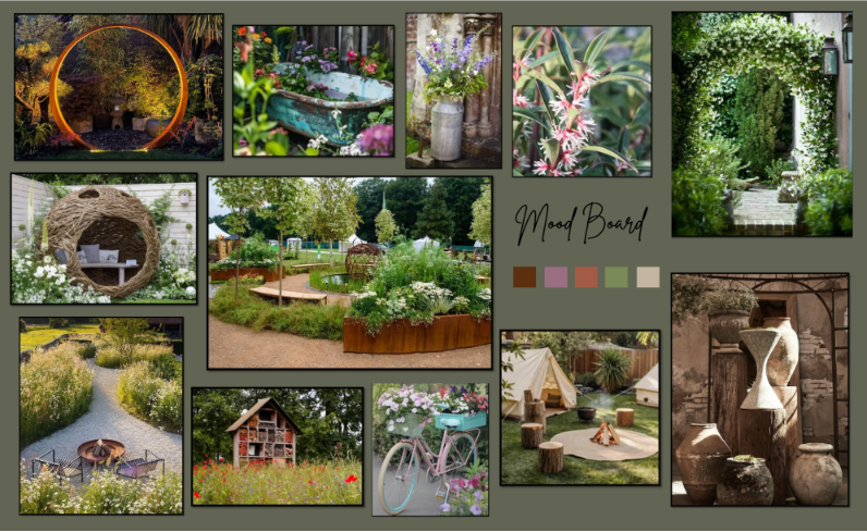 Mood board.