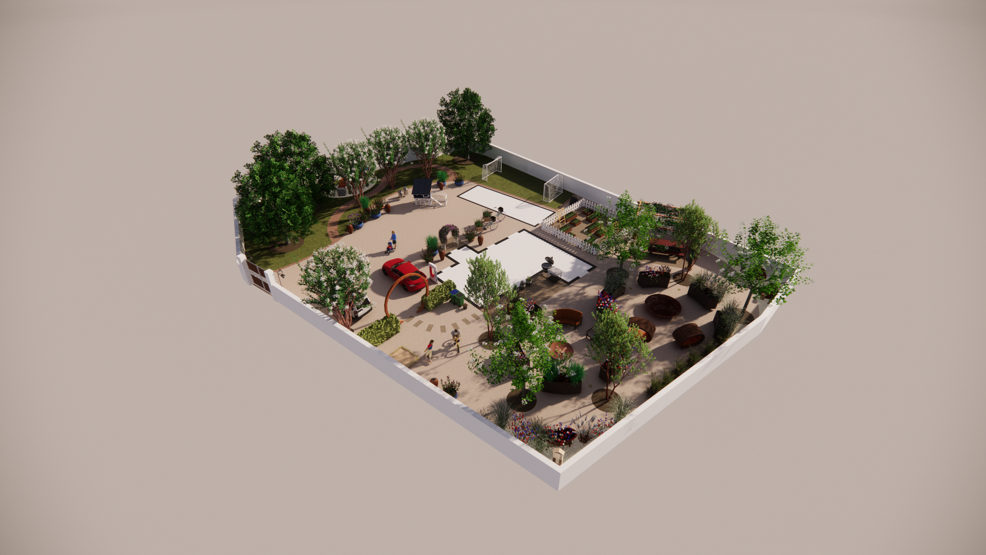 3D Concept Plan - Isometric view.
