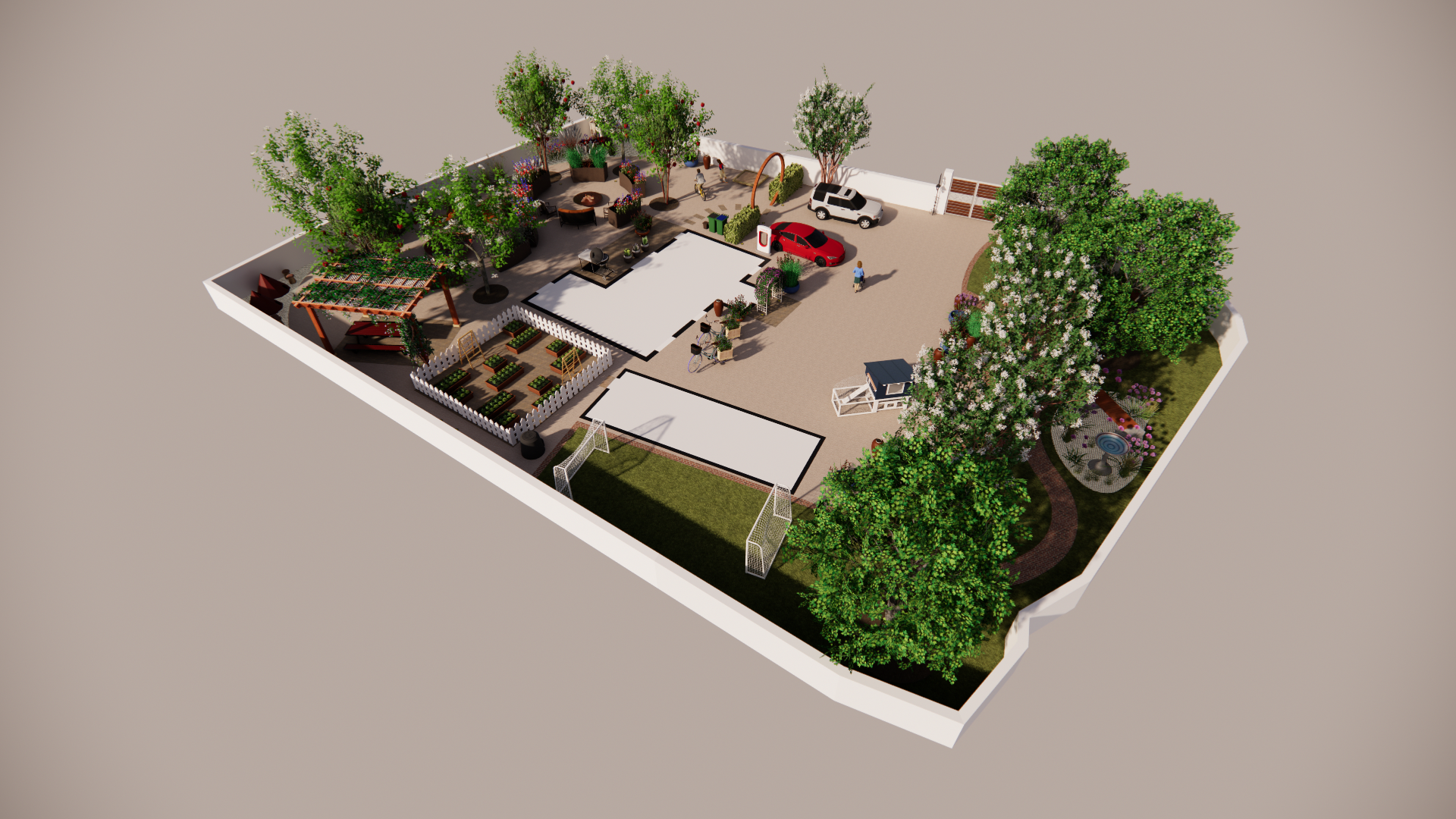 3D Concept Plan - Isometric view.