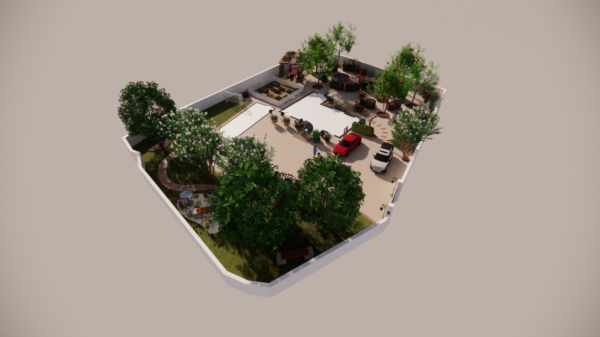3D Concept Plan - Isometric view.