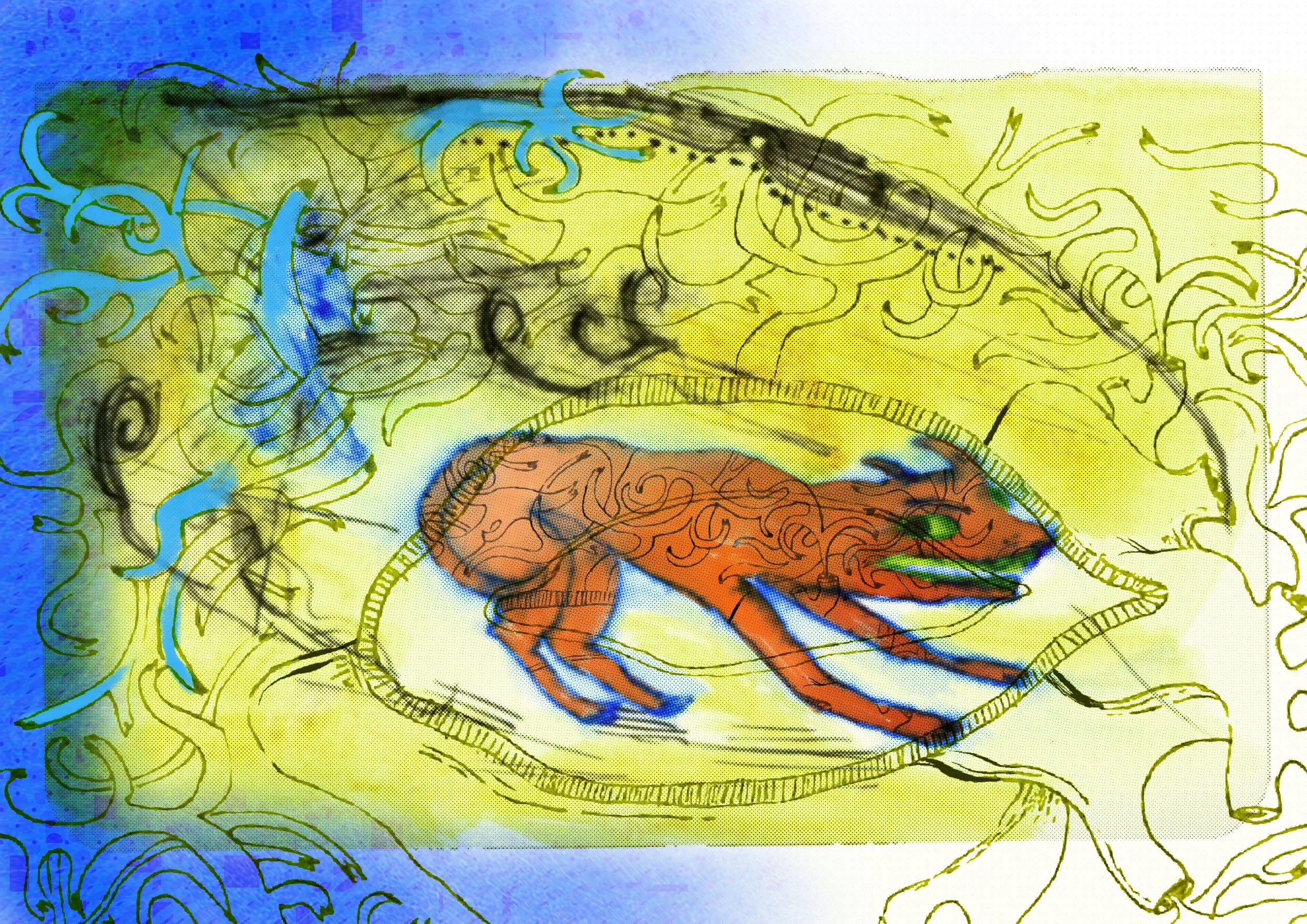 Image inspired by Hermes' aesthetic
