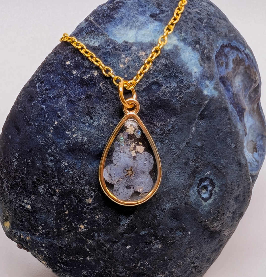 Forget Me Not Memorial Necklace
