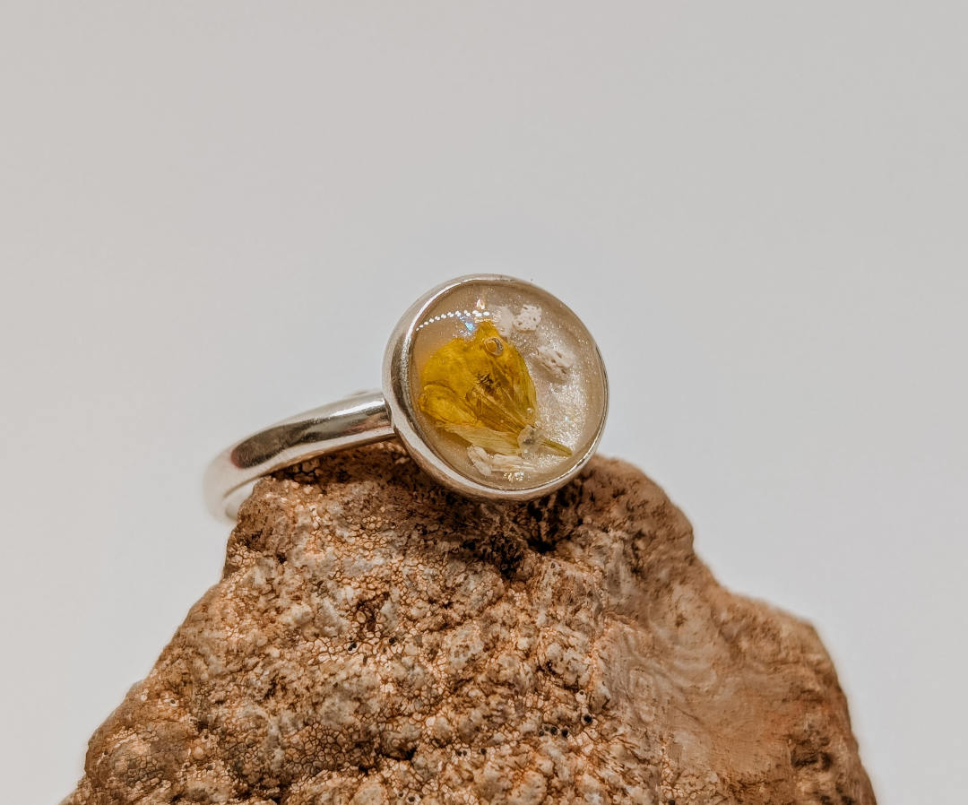 Solari- Sterling Silver Circle Memorial Ring