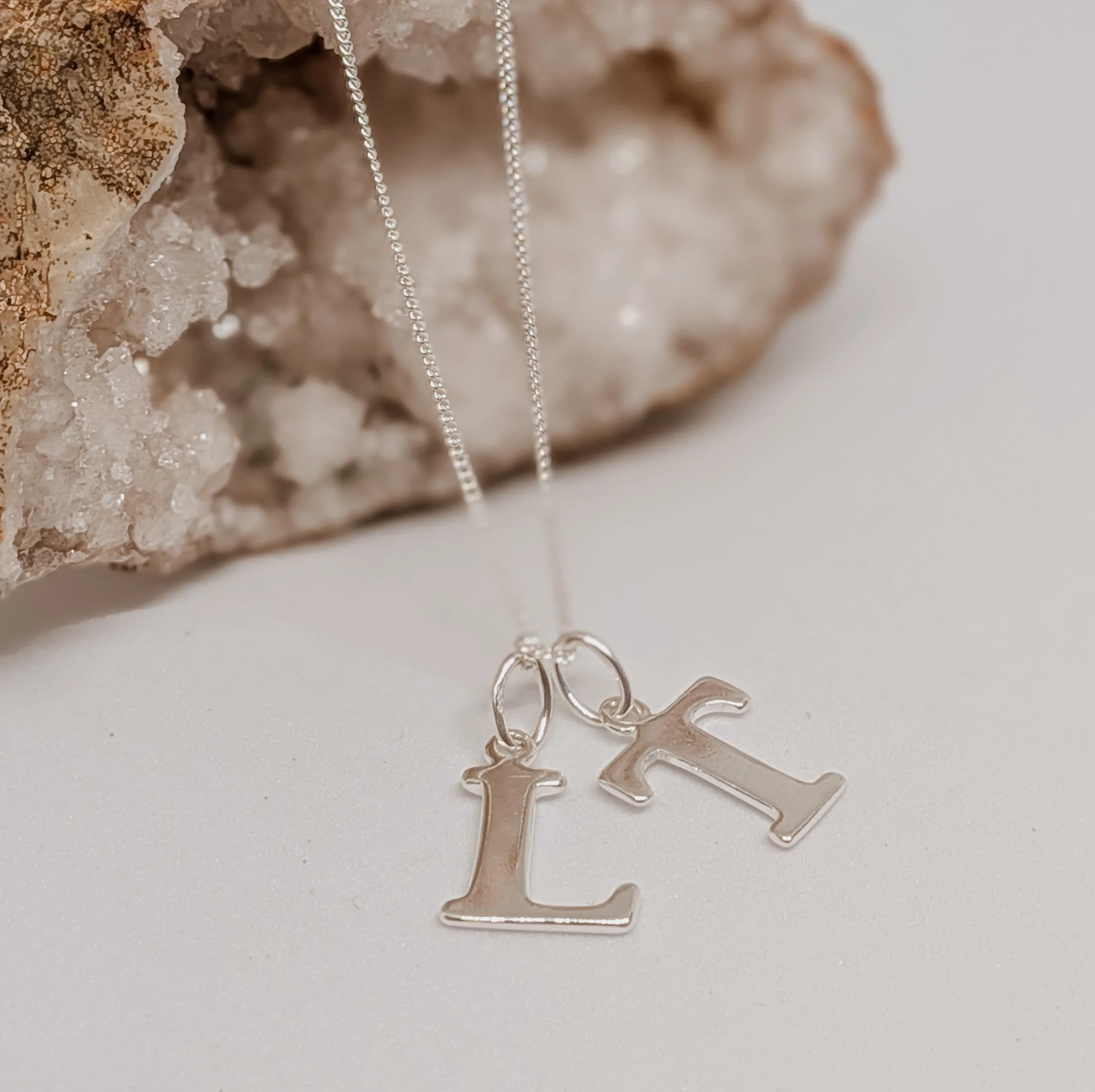Sterling Silver Personalised Initial Necklace
