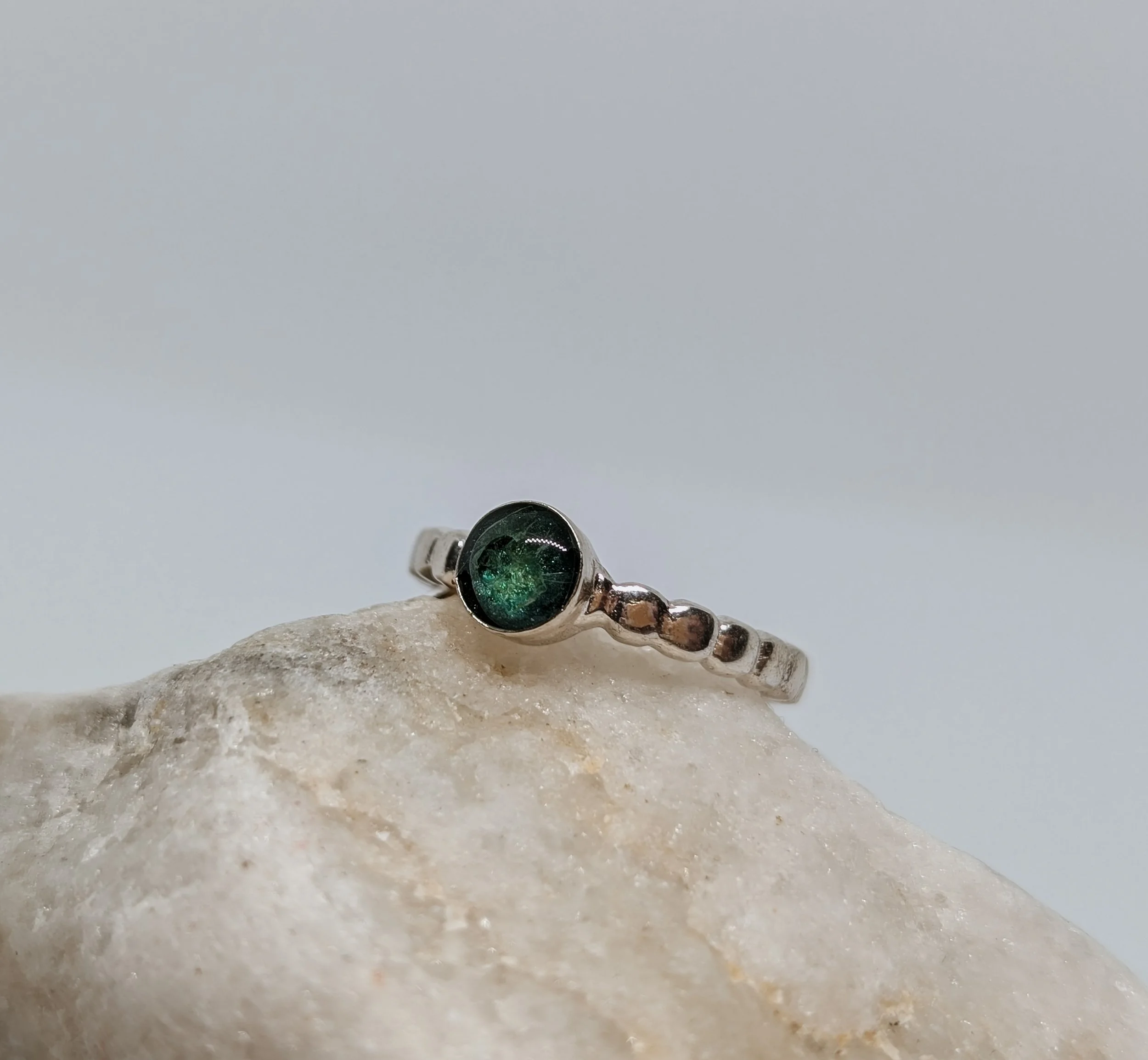 Aethel- Sterling Silver Bobble Memorial Ring