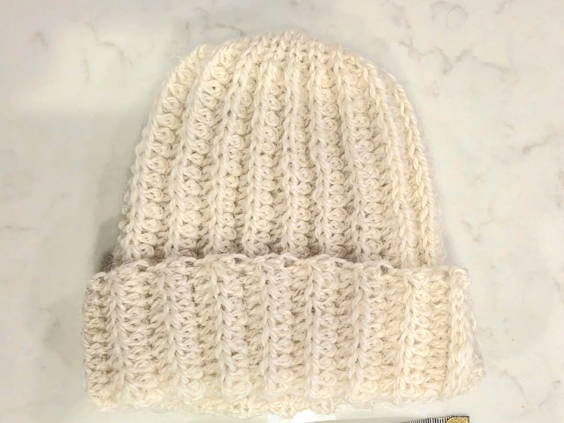Baby Hat - Cream (100% Wool)