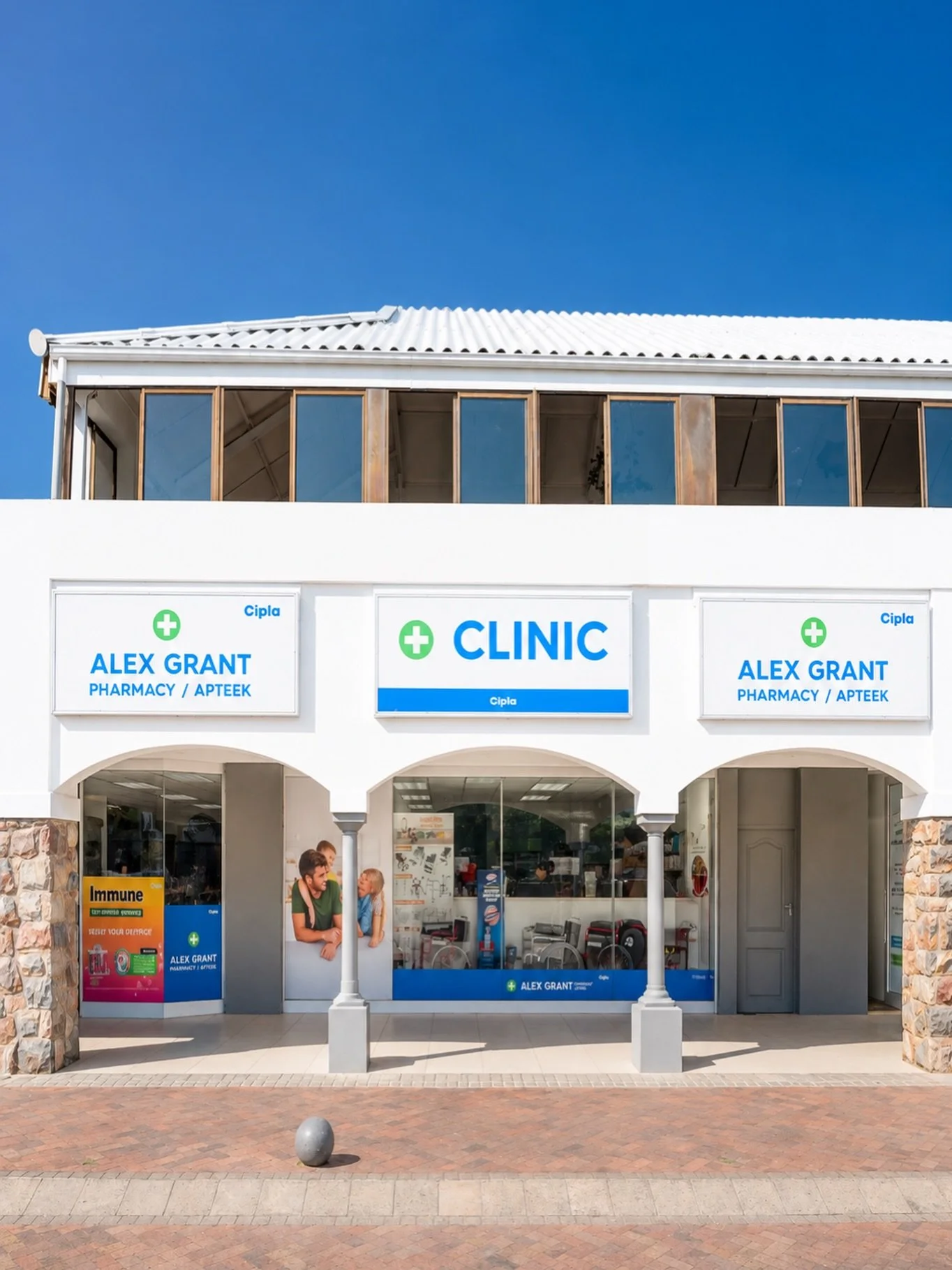 At Alex Grant Pharmacy you&rsquo;ll find a professional clinic, healthcare assessments, prescription services, assisted living aids, and a team ready to help with everyday health needs.

Visit us at Gateway Centre and discover healthcare with a perso