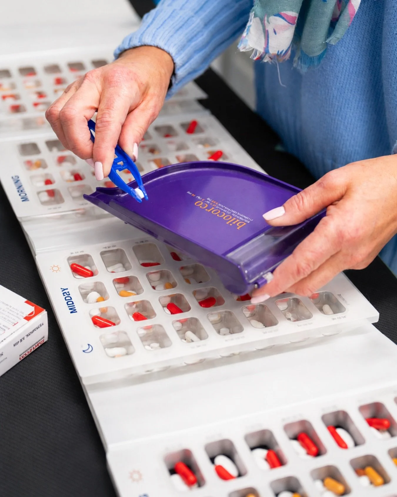 For patients taking multiple medications, remembering what to take and when can quickly become overwhelming.

At Hermanus Pharmacy our medication packaging service organises your medication into clearly marked daily doses, making it easier to stay on
