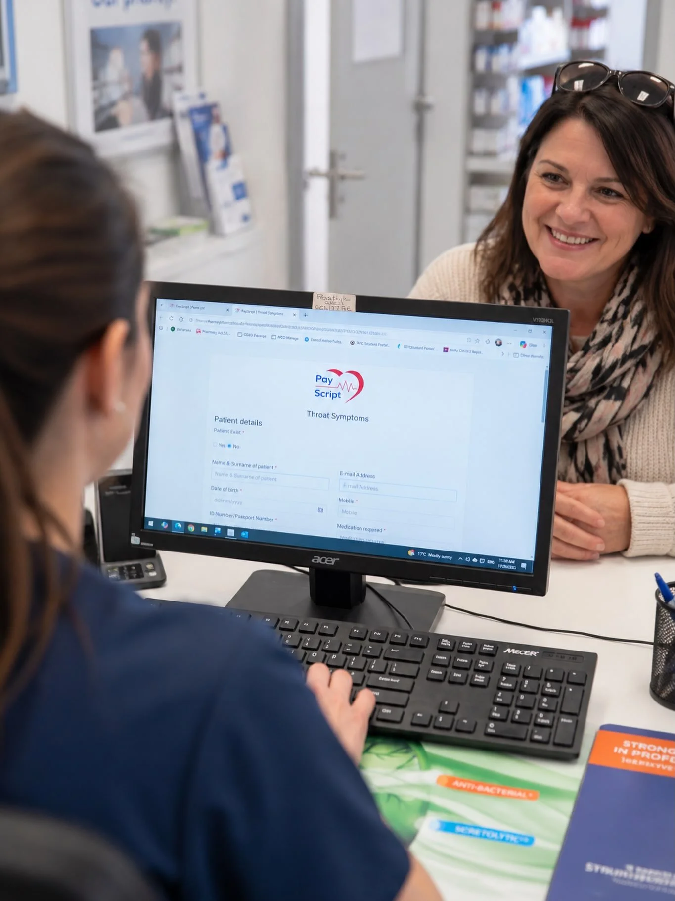 With PayScript at Hermanus Pharmacy, we can help make the process a little easier. Visit our clinic, where our team will assist with your details and symptoms and connect you with an online doctor who can issue a prescription when clinically appropri