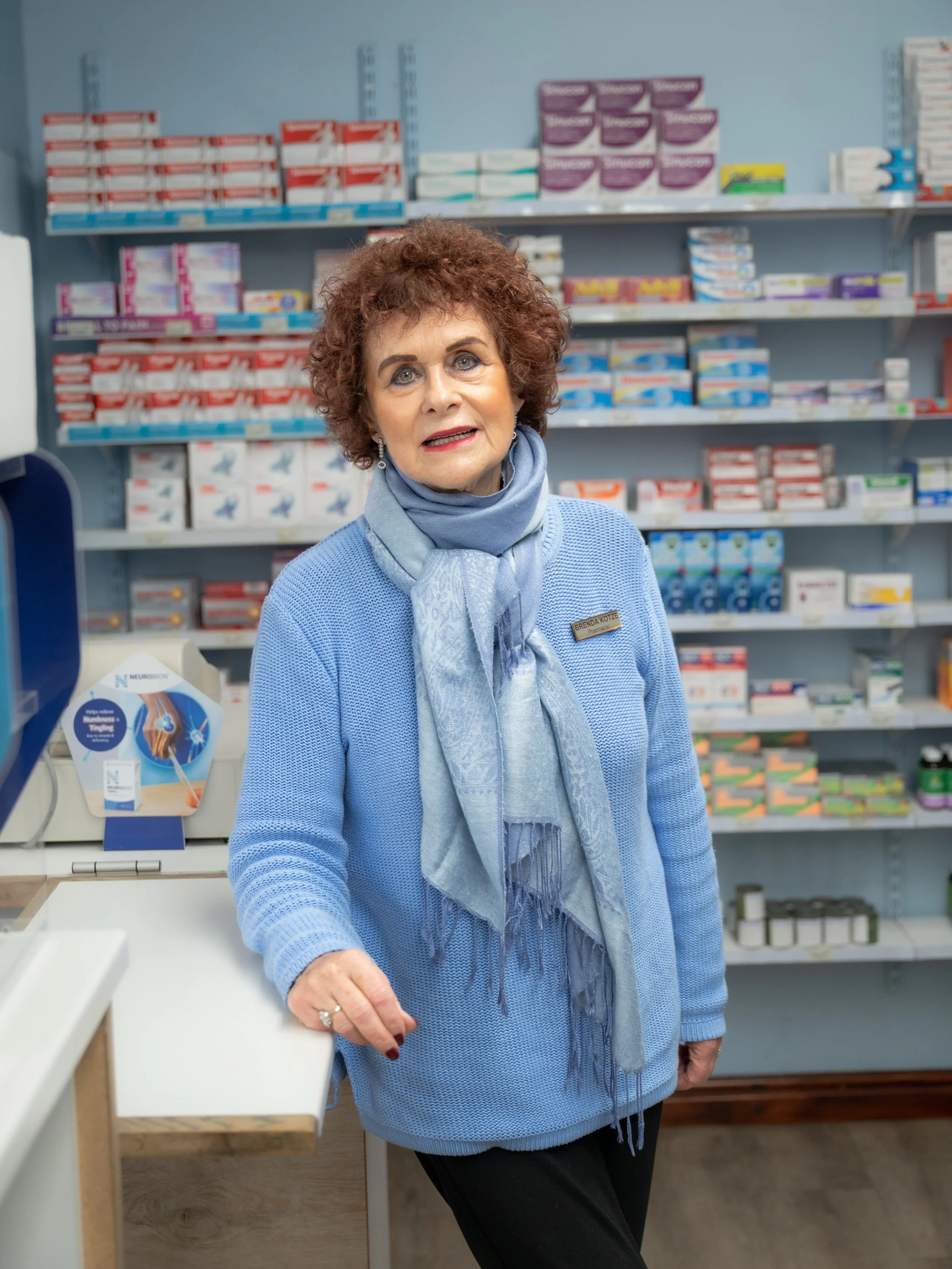 Hermanus has been part of Brenda&rsquo;s life for so many years, and in that time she&rsquo;s seen generations of families walk through the doors of Hermanus Pharmacy. 

From grandparents to their children and now their grandchildren, so many familia
