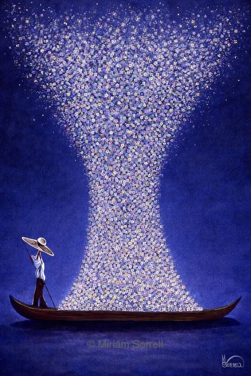 Ascending Blossoms Indigo