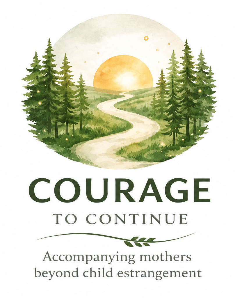 Logo for Courage to Continue, Reclaiming Your Life Beyond Child Estrangement—programs for mothers navigating child estrangement