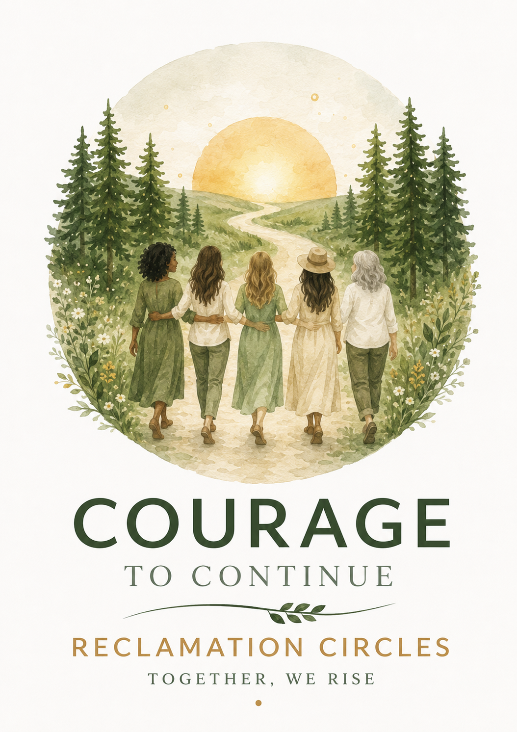 Logo for Courage to Continue, Reclamation Circles—healing circles for mothers navigating child estrangement