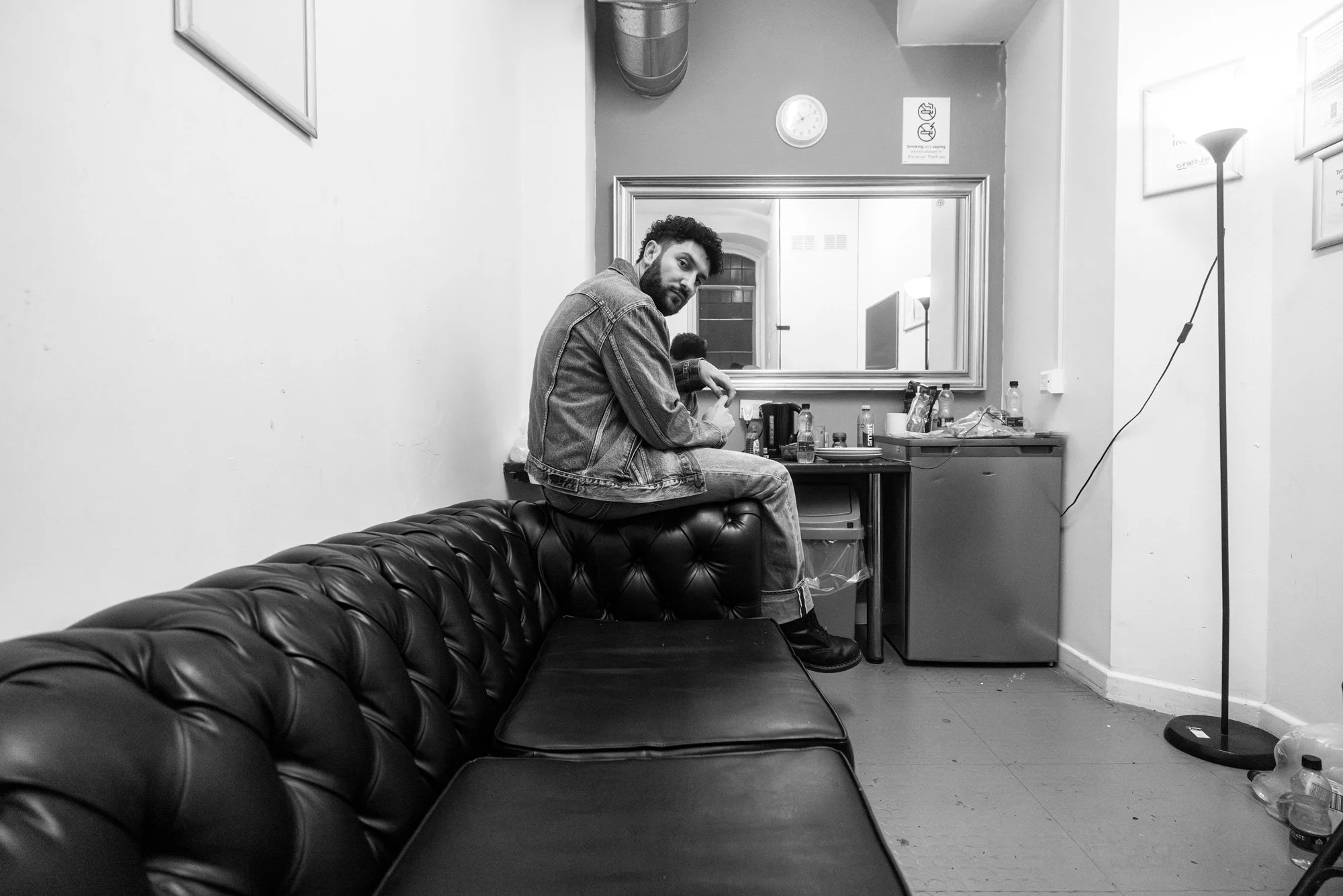 Billy Lockett backstage O2 Birmingham England 