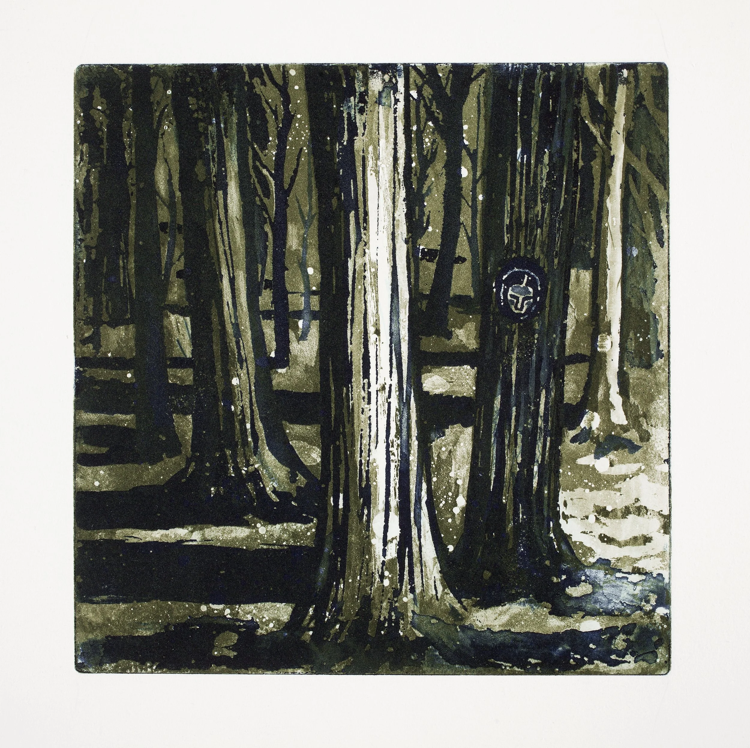 Trær i skogen:Trees in the Woods - etching, 2009, 21x21cm.jpg