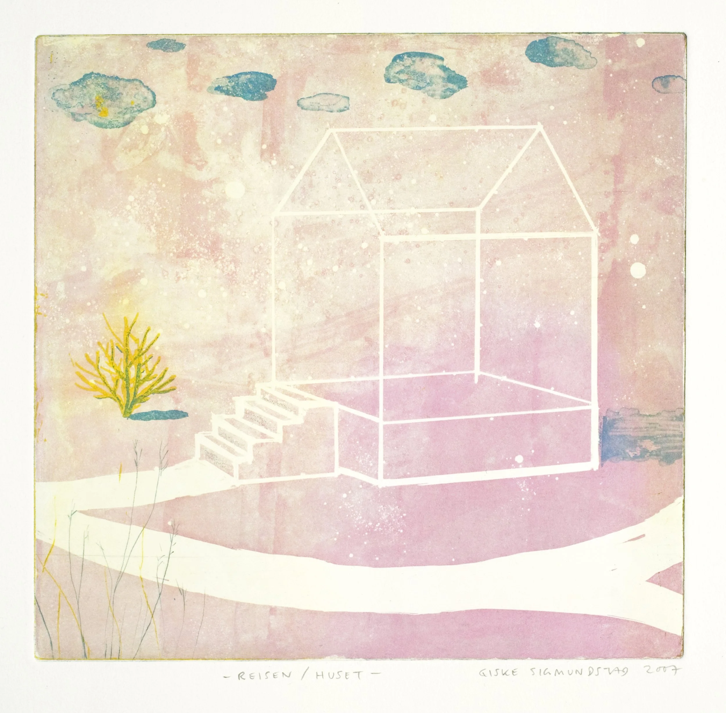Reisen:Huset The Journey:The House - etching, 2007, 23x24.jpg