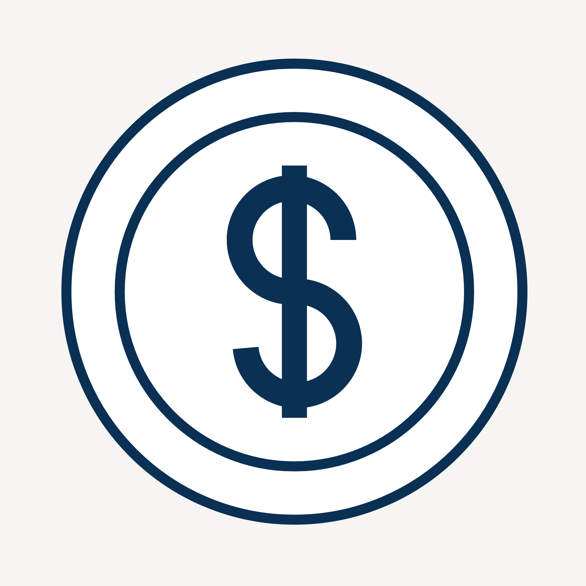 Illustration of a target with concentric circles and a dollar sign in the center.