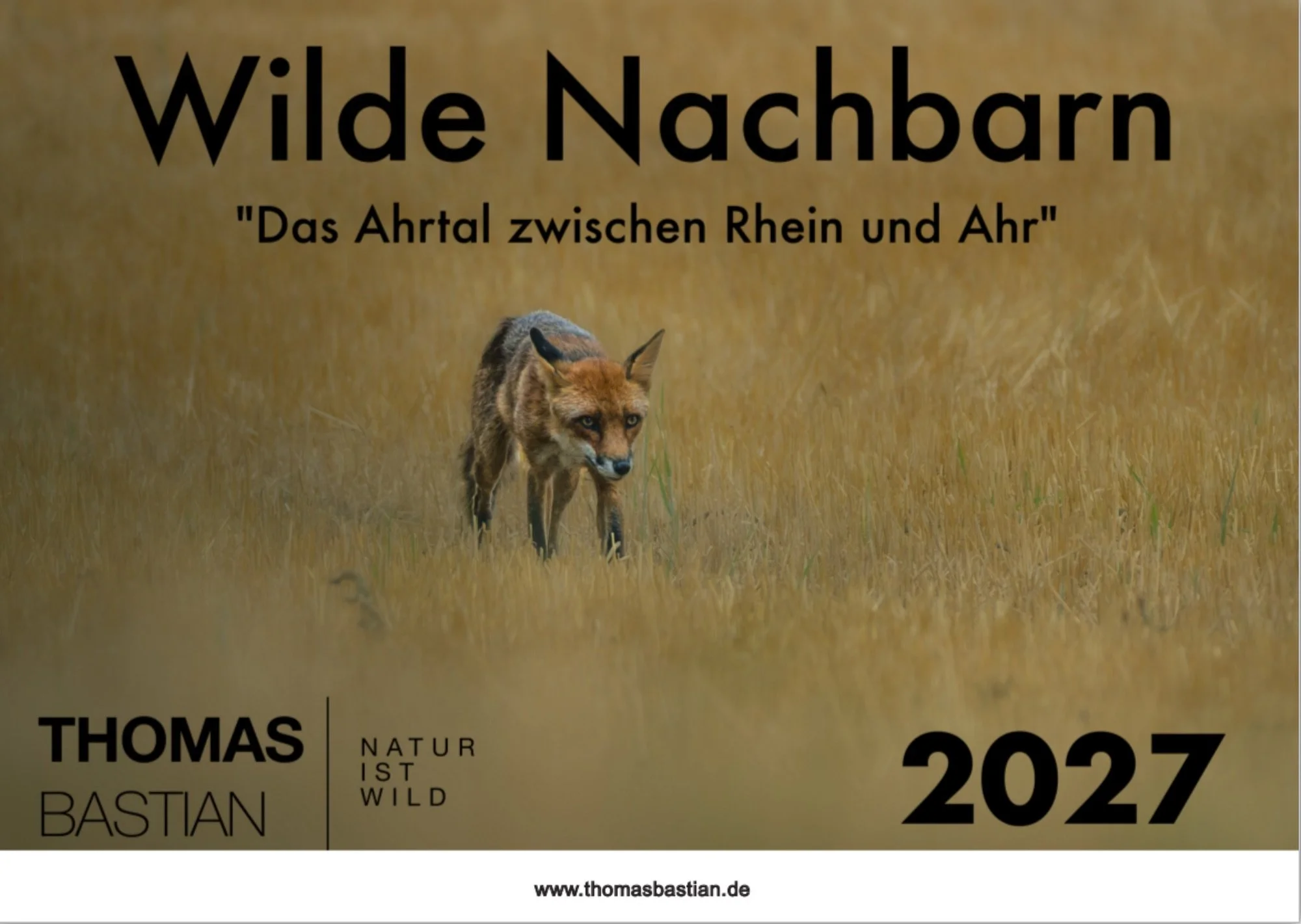 Kalender Wild Nachbarn 2027 in DIN A3