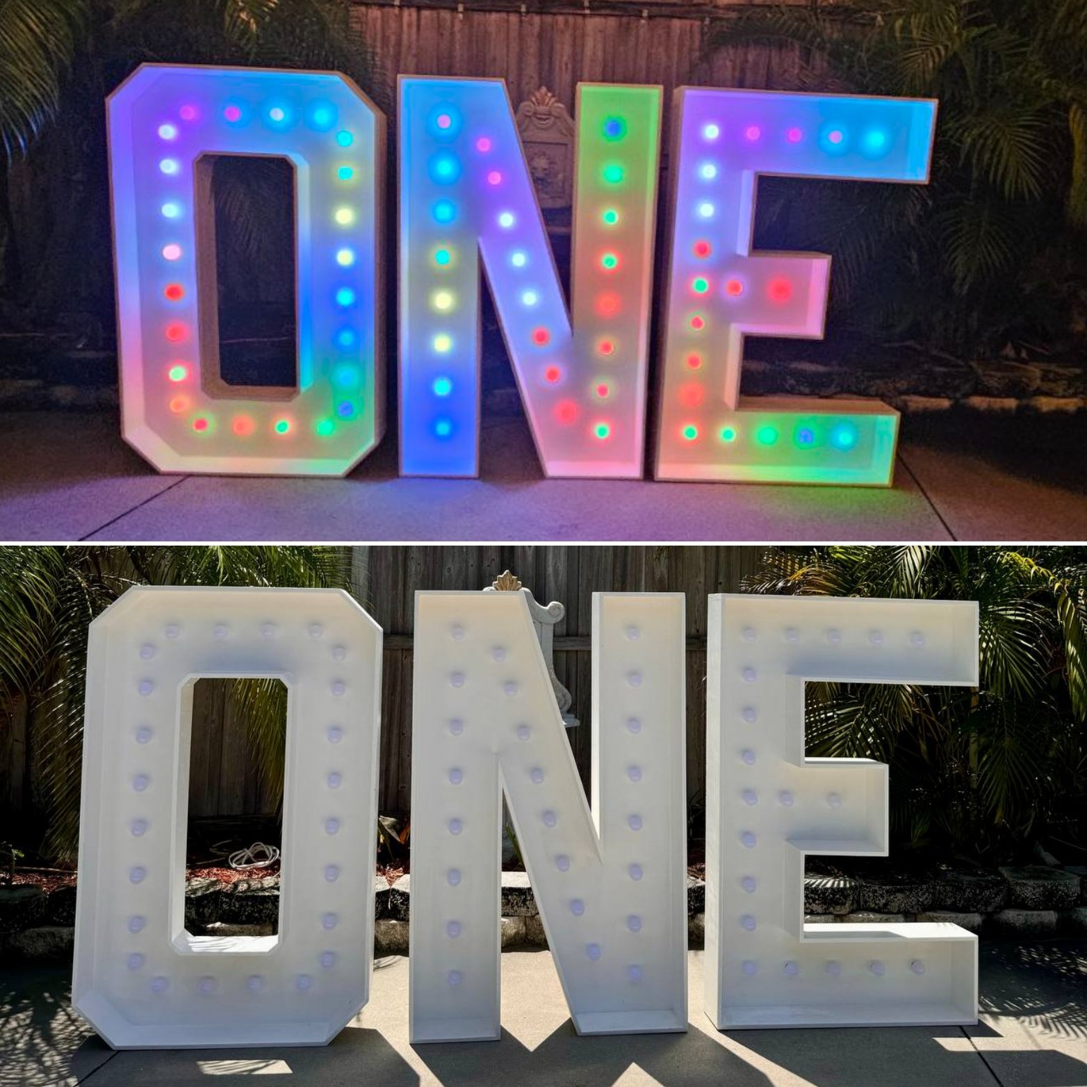 BIG "ONE" WITH COLOR CHANGING LED LIGHTS