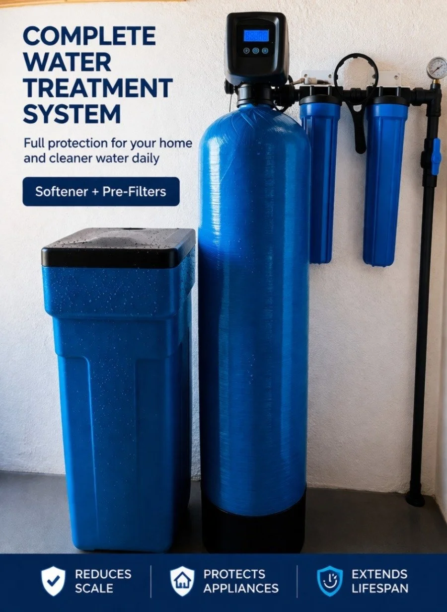 Water Softener -  9 m³ per regeneration cycle