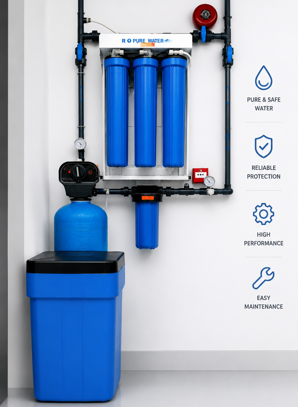 Water Softener -  3 m³ per regeneration cycle