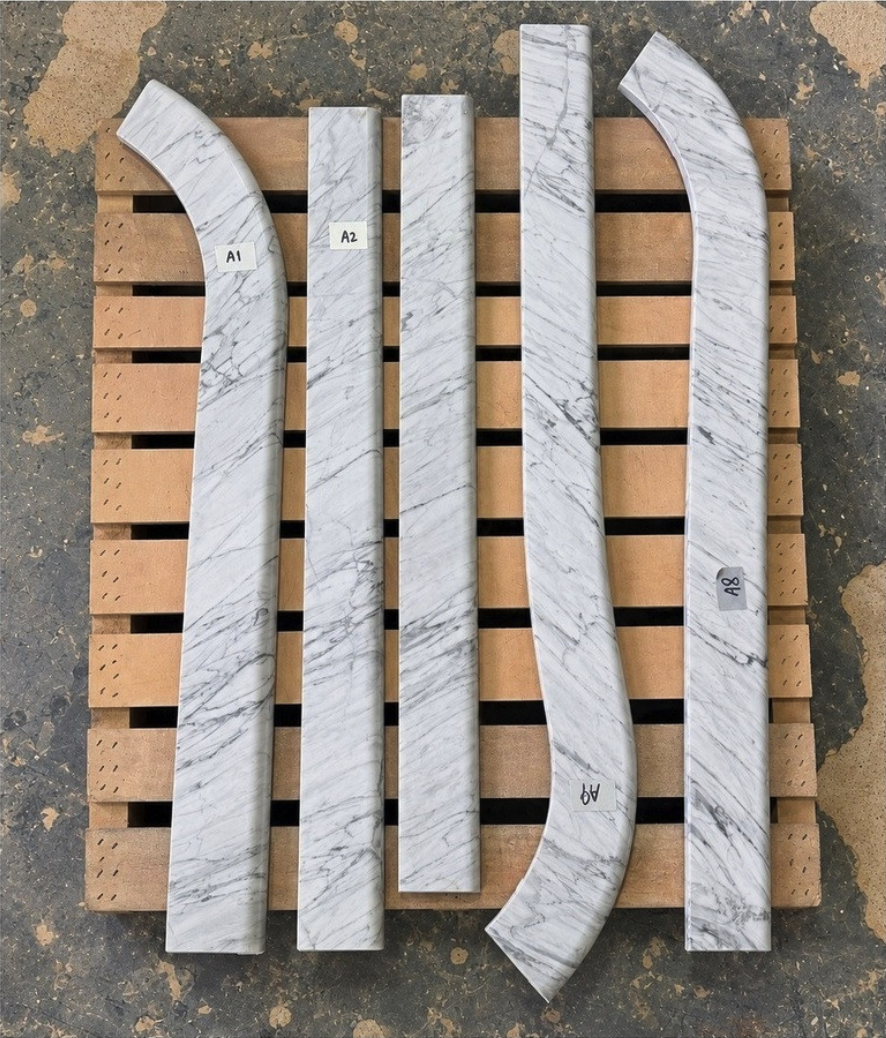 Marble edge components pre assembly