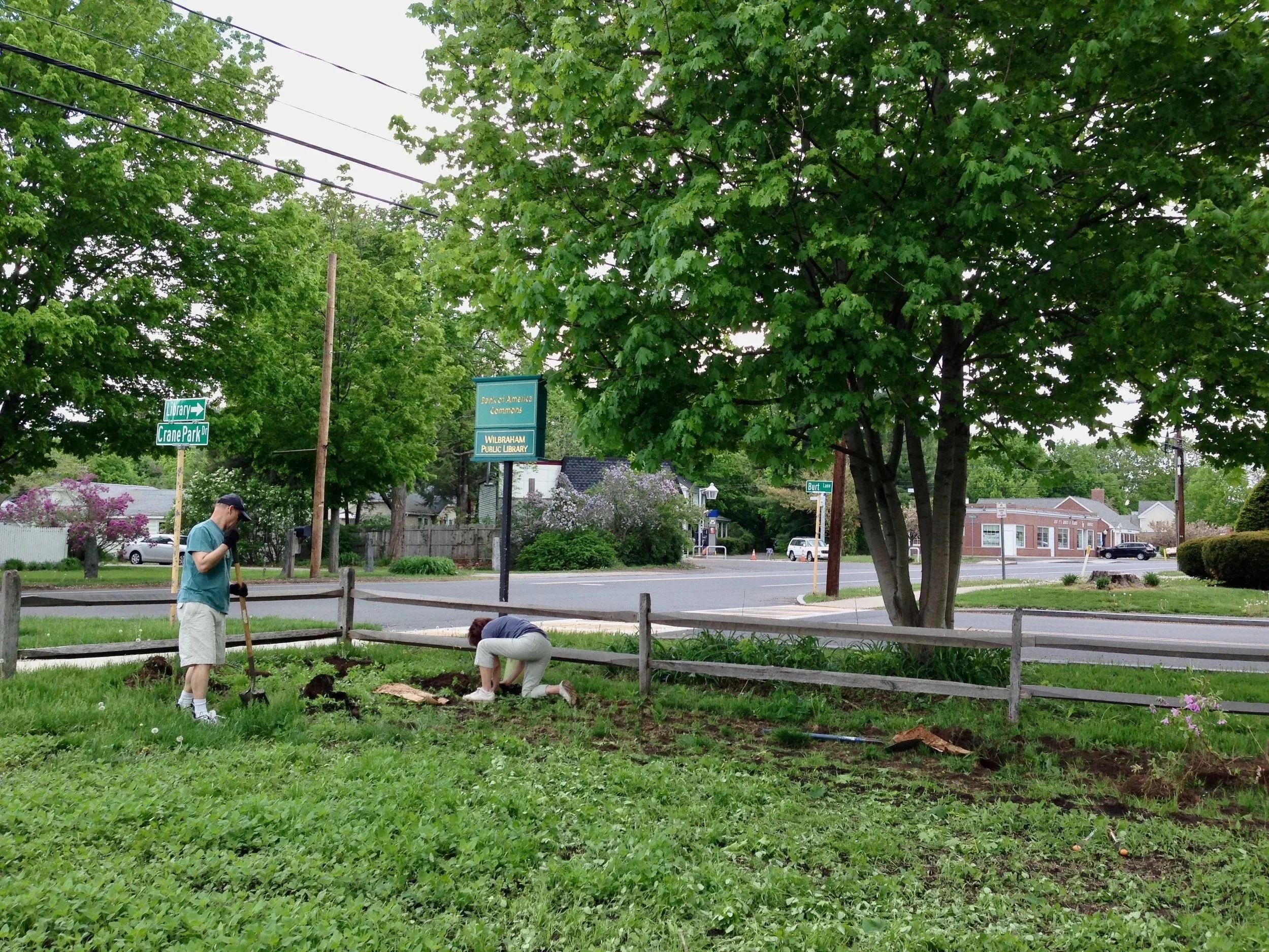 May 12, 2013 - Diana's parents prepping garden beds. 