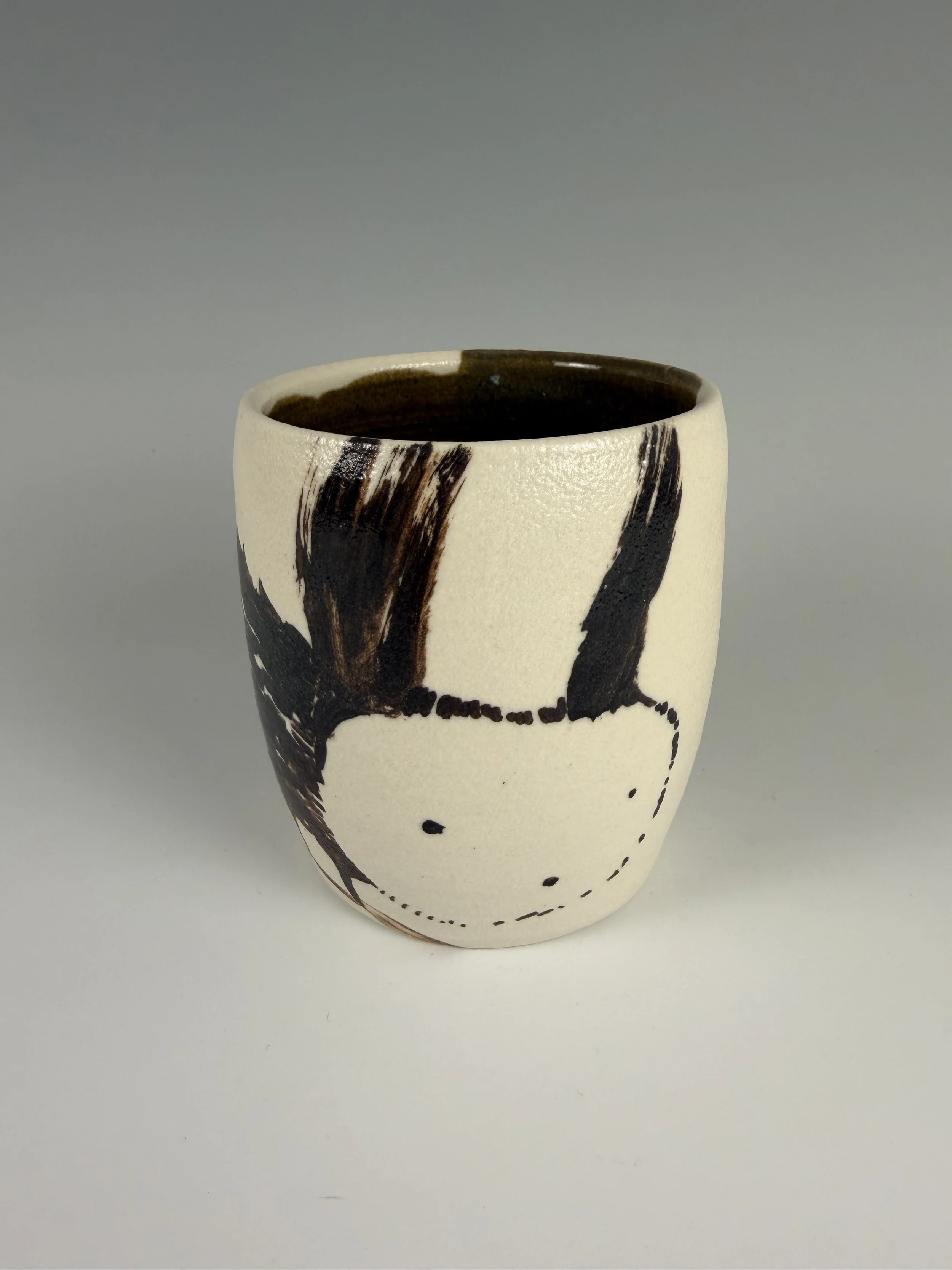 El Jardin Rabbit Cup-
Gulf Coast celadon,
porcelain