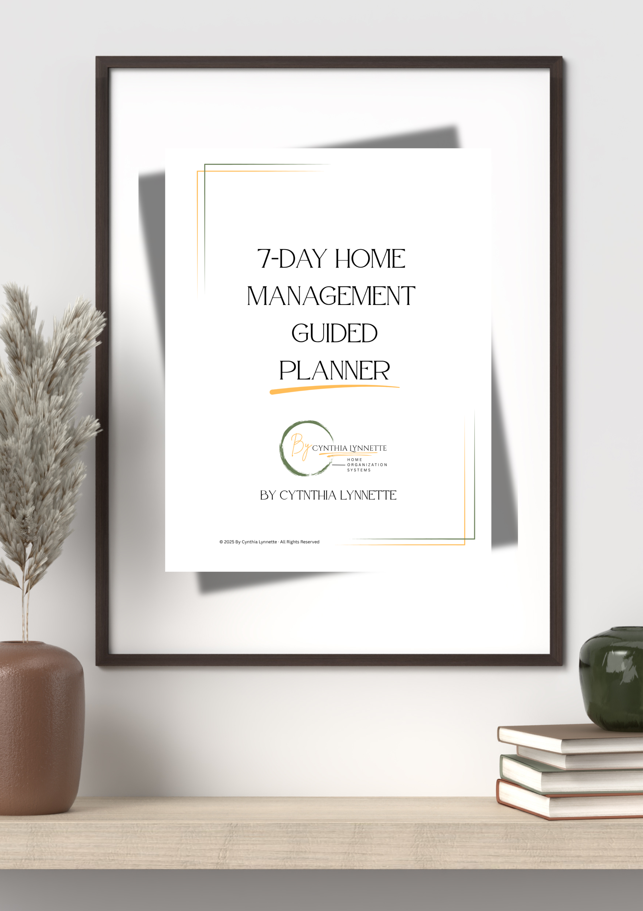 7 Day Home Management Guided Planner