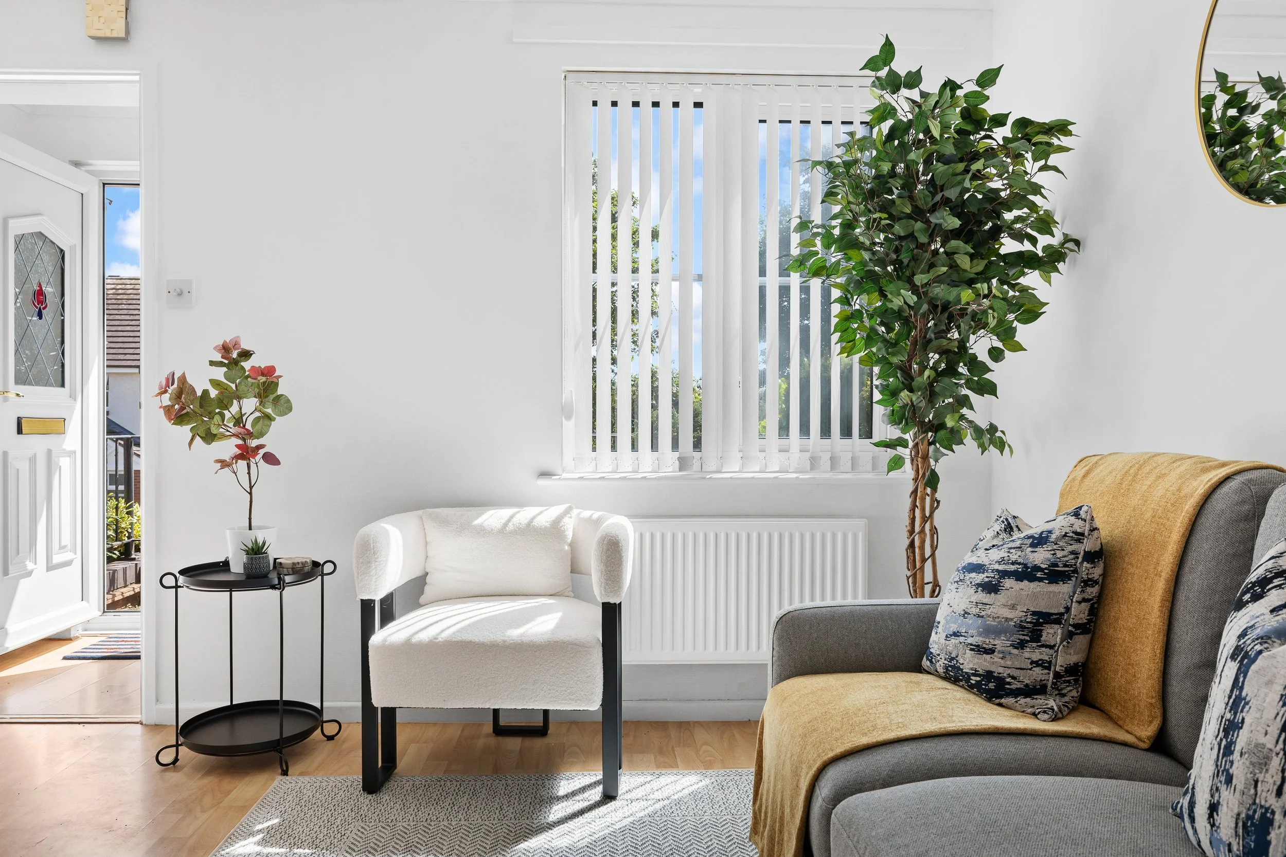 Vacant property transformed to utilise the space for optimum use with contemporary accessories.
