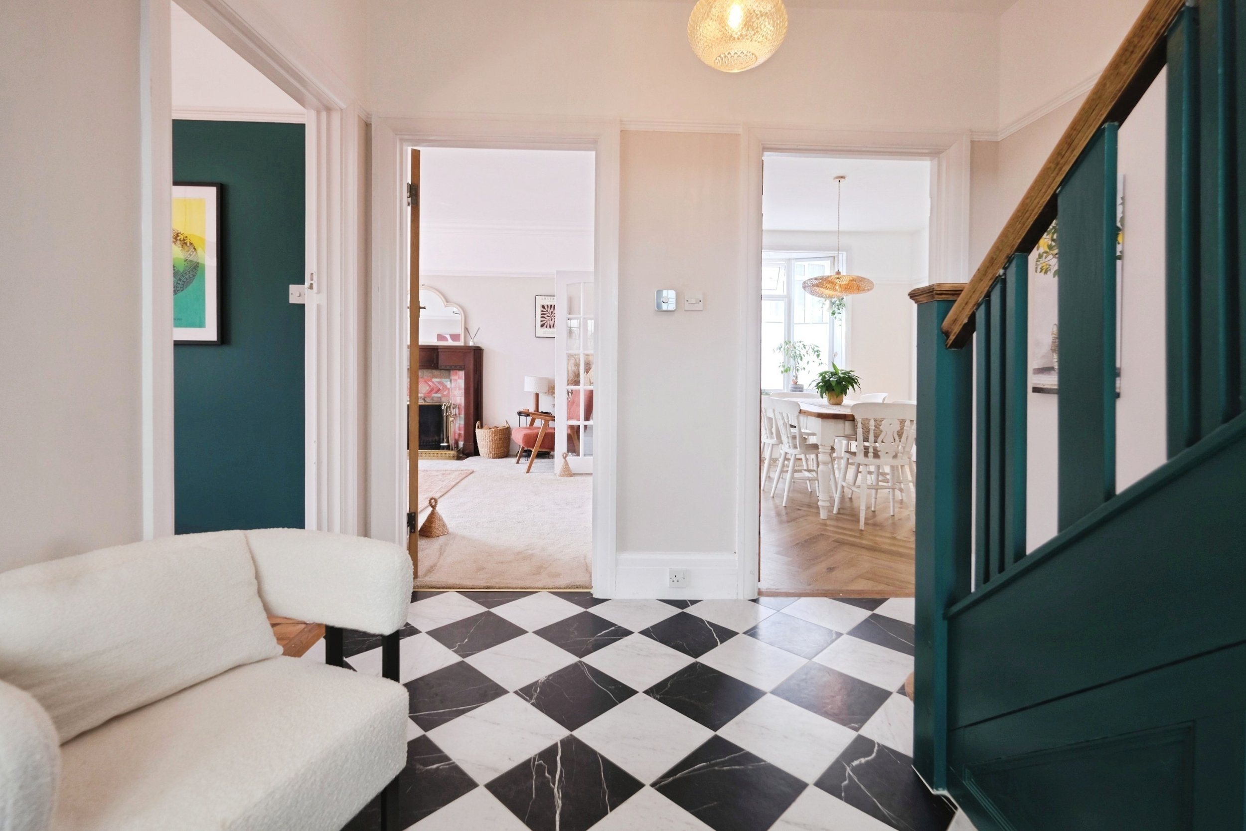 Homeowner staged hallway in property for sale