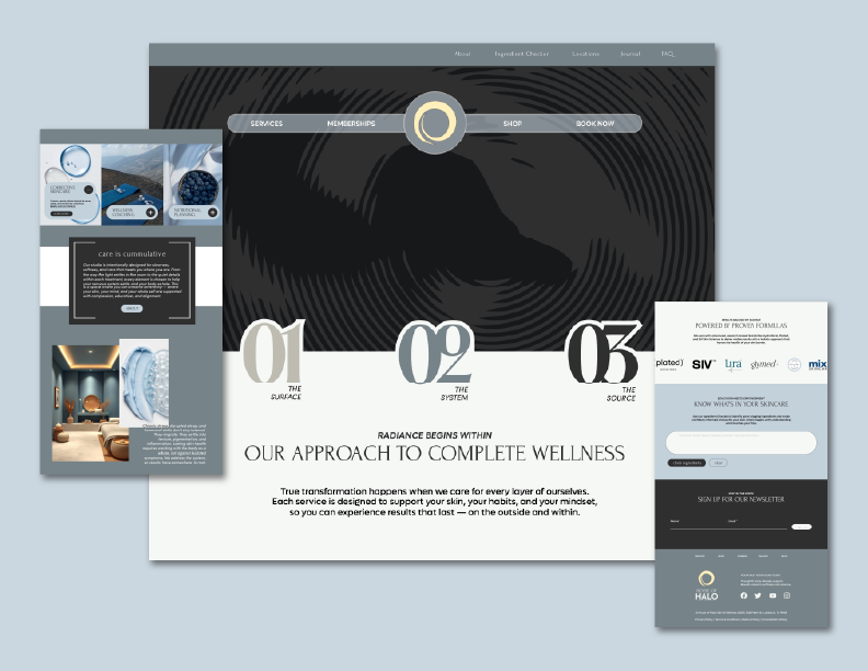 Website Design (WordPress) - House of Halo Skin & Wellness