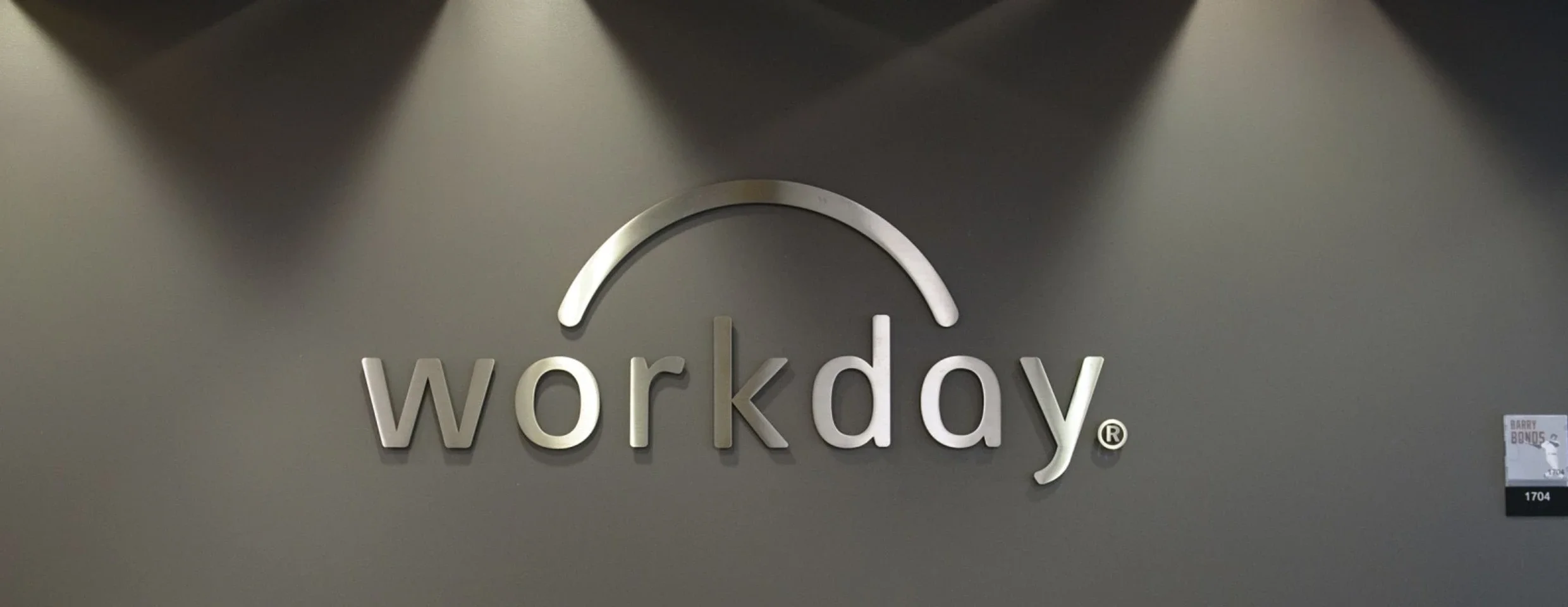 The reception desk at the Workday Inc. office in San Francisco.