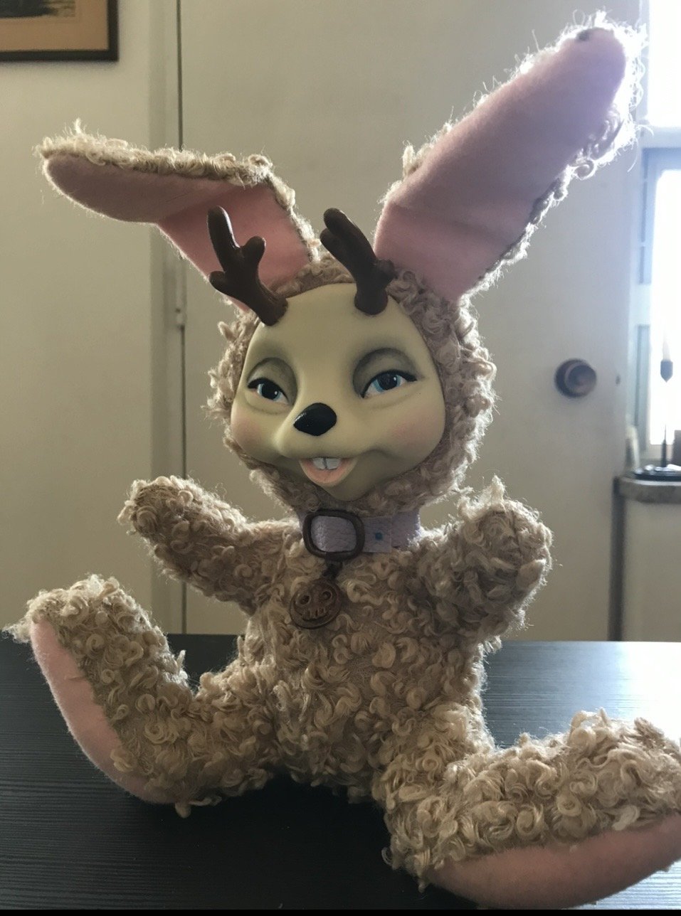 Rubber face jackalope 
2019
Inspired by Rushton Stuffed Animals
