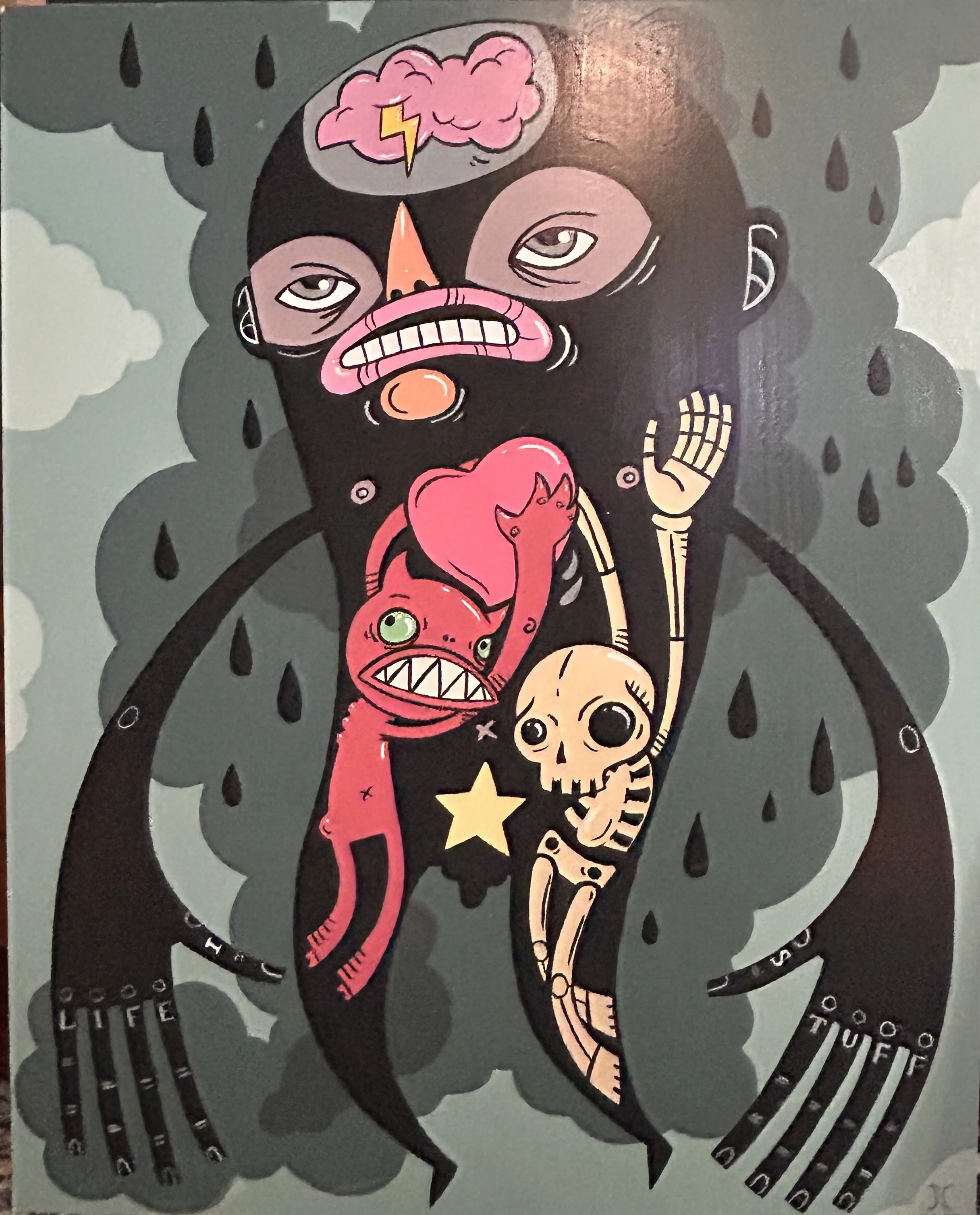 It’s Complicated 
2023
Acrylic on board 
