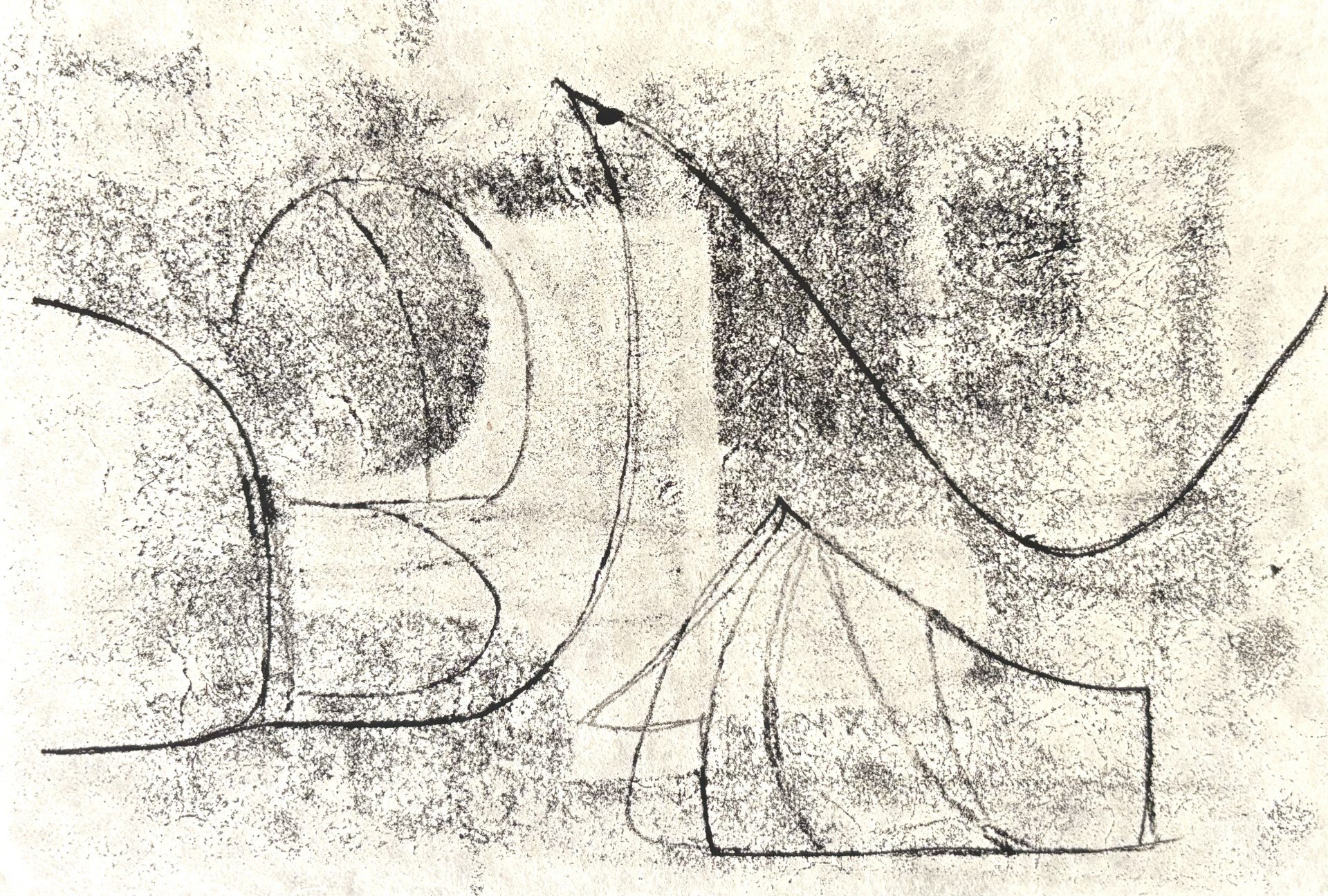 Monotype inkt op Kozo papier