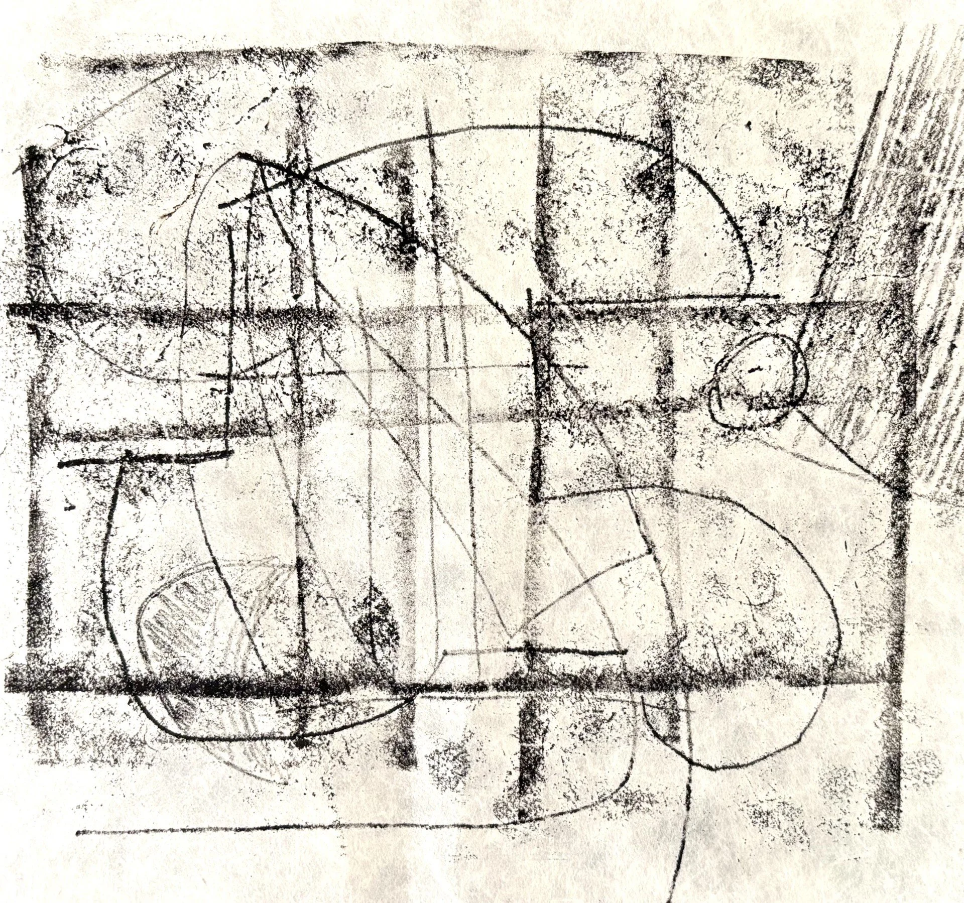 Monotype inkt op Kozo papier