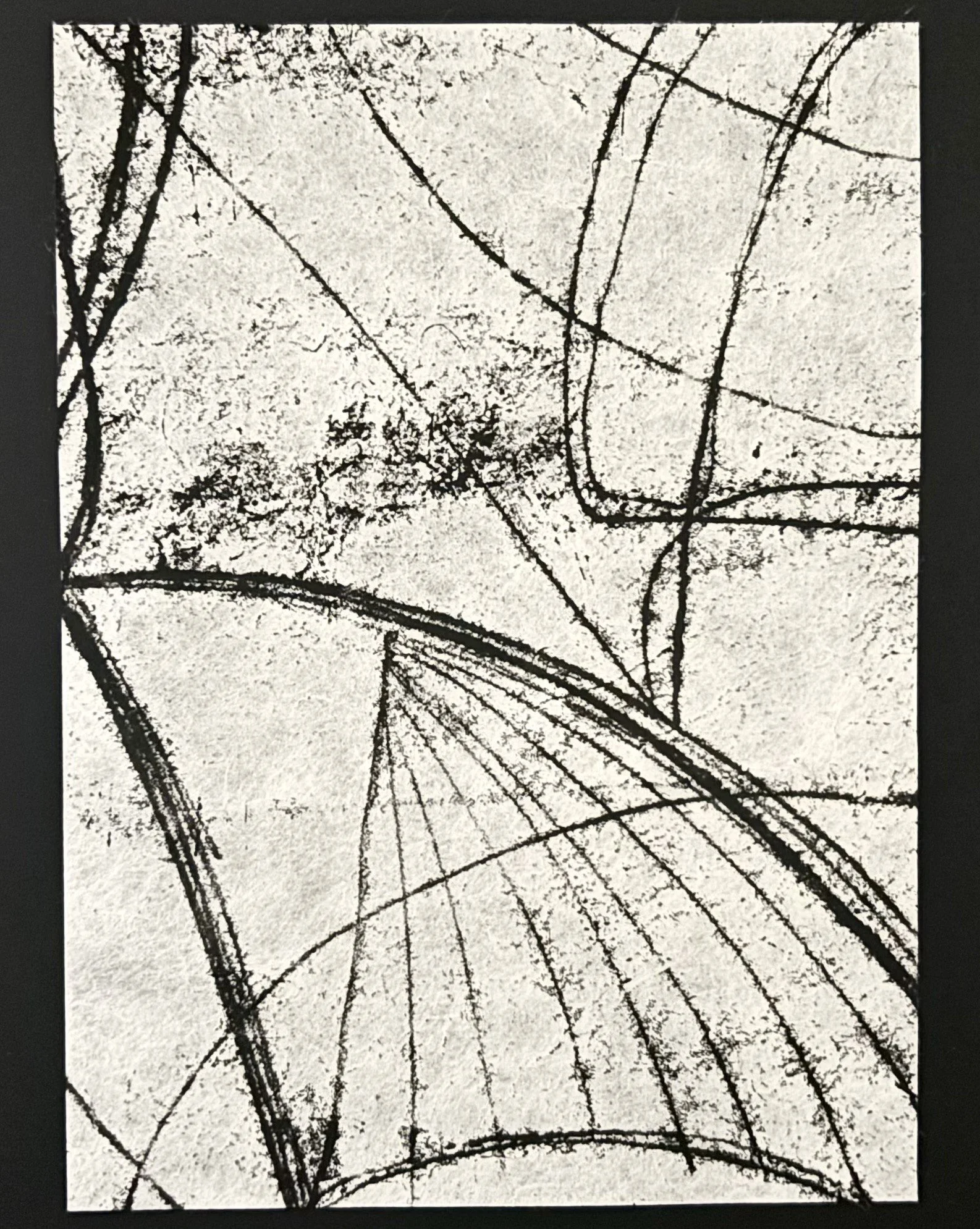 Monotype, inkt op Kozo papier