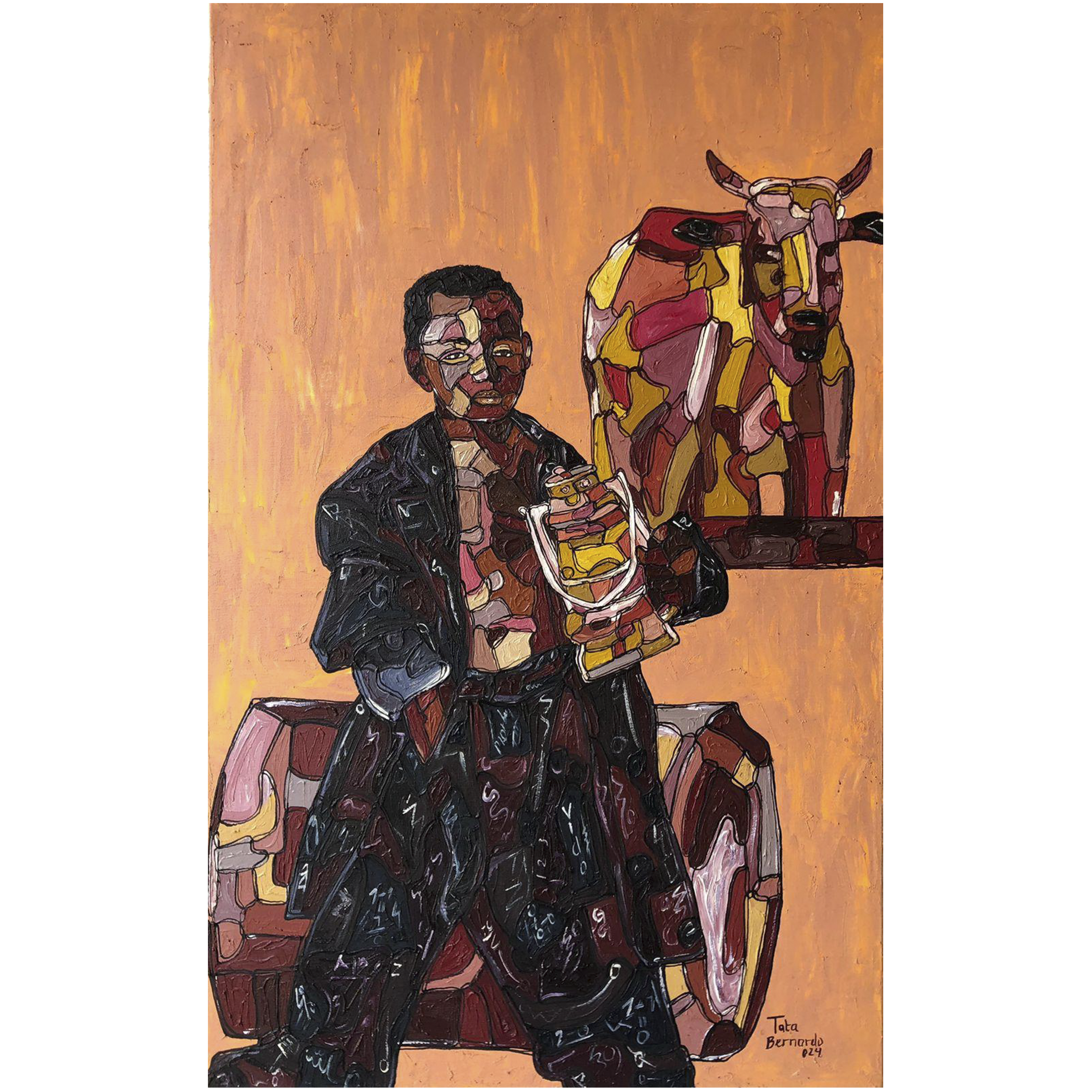 Ilumina meu futuro (2024). Óleo sobre tela,	50x70cm.